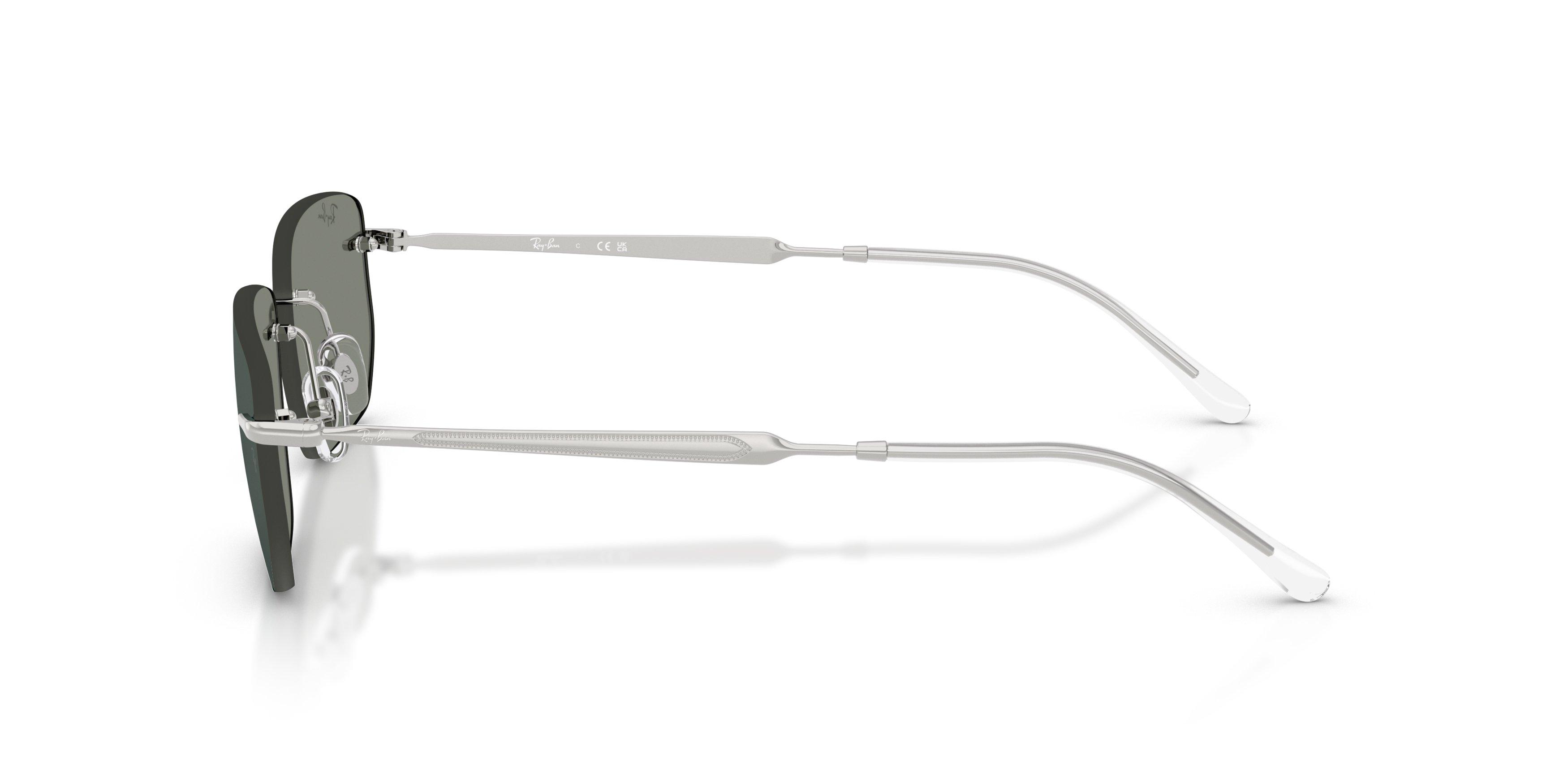 Ray-Ban RB3768 Grey Green Mirrored Sunglasses &ndash; Silver - SILVER/GREEN Thumbnail View 5