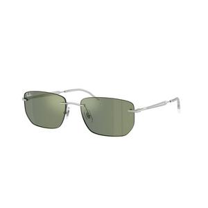 Ray-Ban RB3768 Grey Green Mirrored Sunglasses – Silver