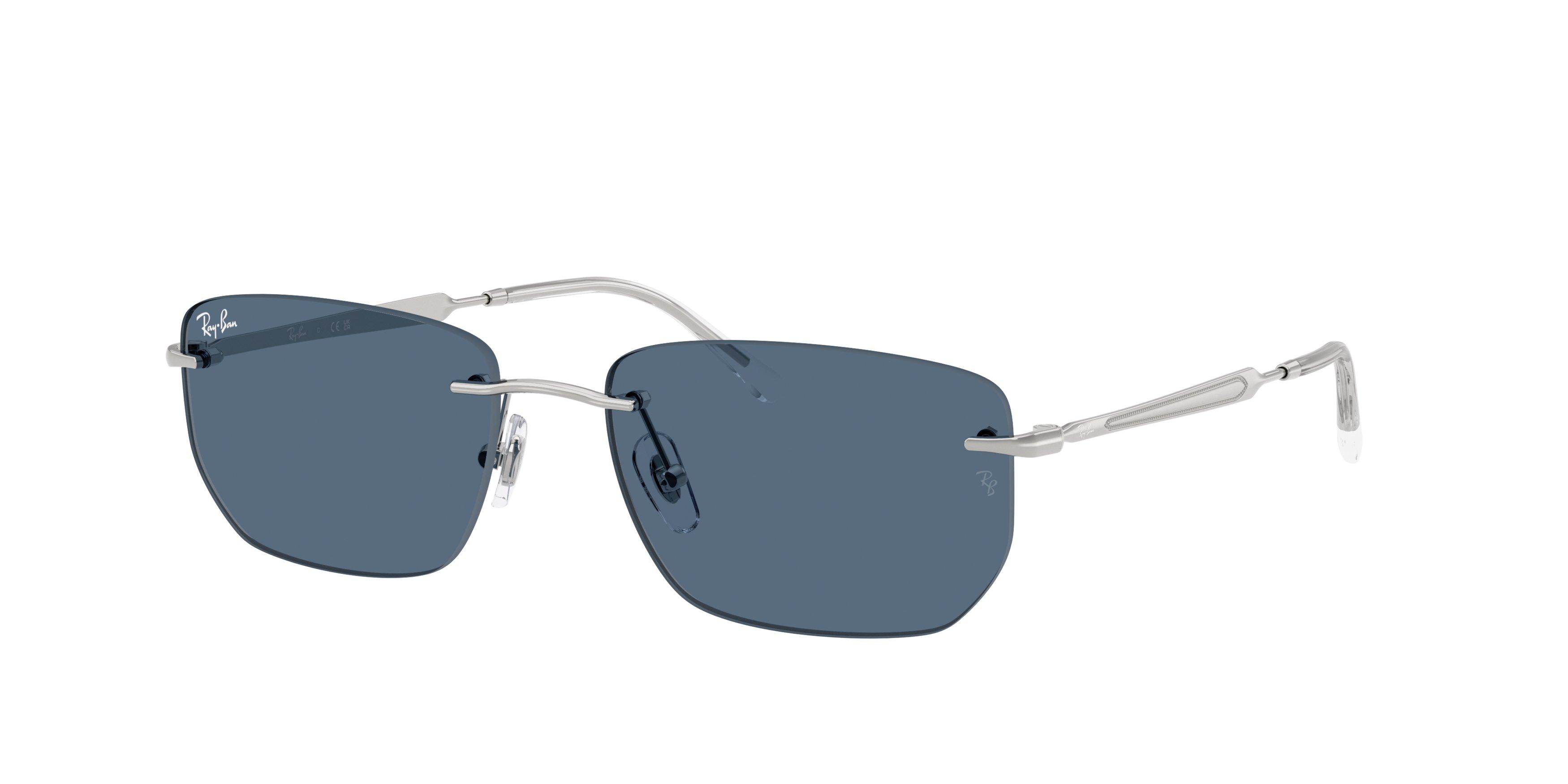 Ray-Ban RB3768 Dark Blue Sunglasses &ndash; Silver - SILVER/BLUE Thumbnail View 1