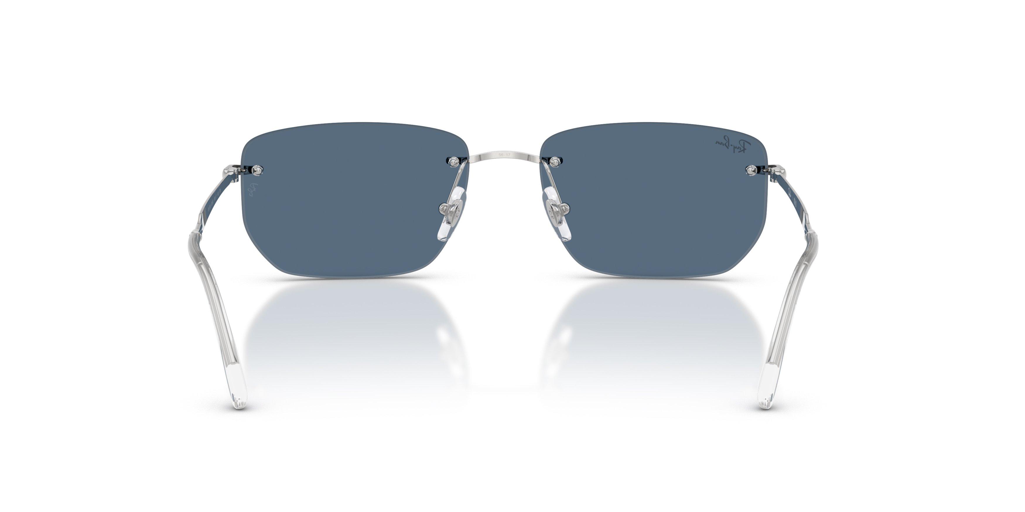Ray-Ban RB3768 Dark Blue Sunglasses &ndash; Silver - SILVER/BLUE Thumbnail View 3