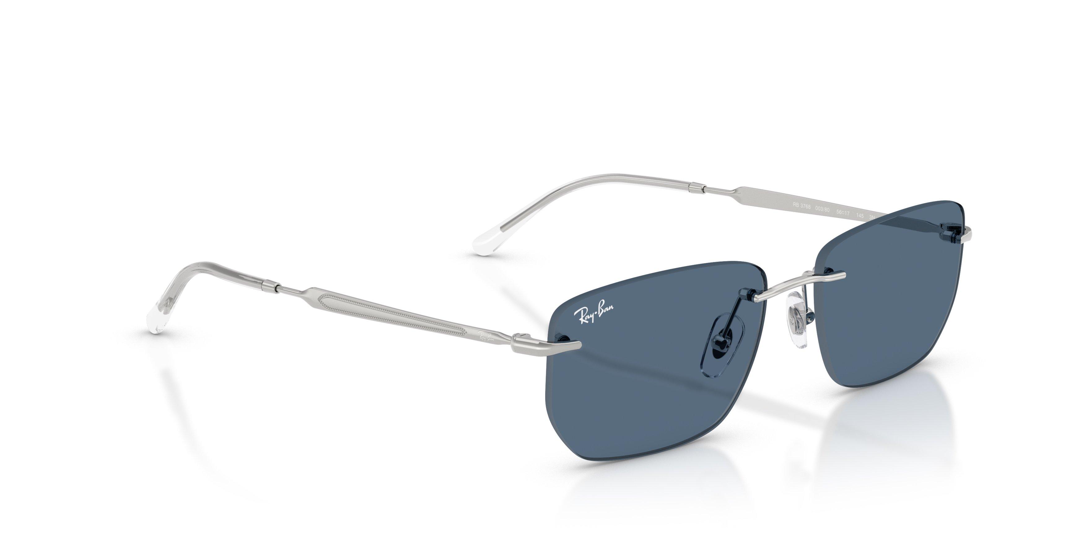Ray-Ban RB3768 Dark Blue Sunglasses &ndash; Silver - SILVER/BLUE Thumbnail View 4