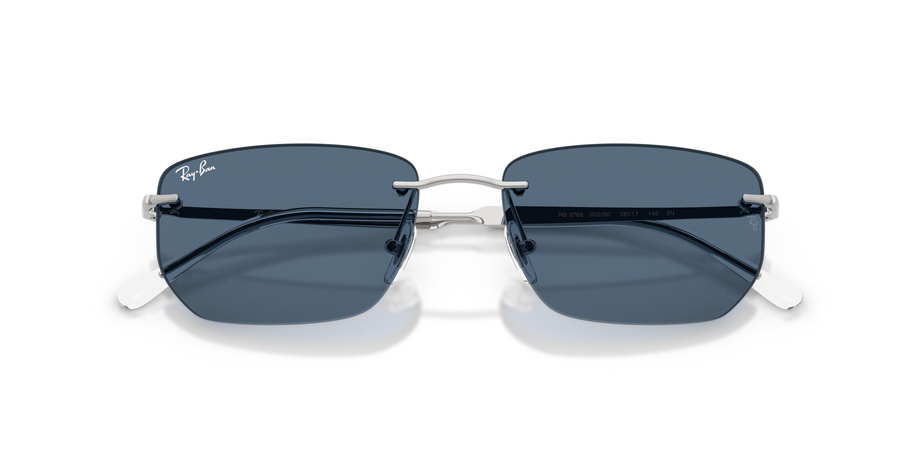 Ray-Ban RB3768 Dark Blue Sunglasses &ndash; Silver - SILVER/BLUE Thumbnail View 6