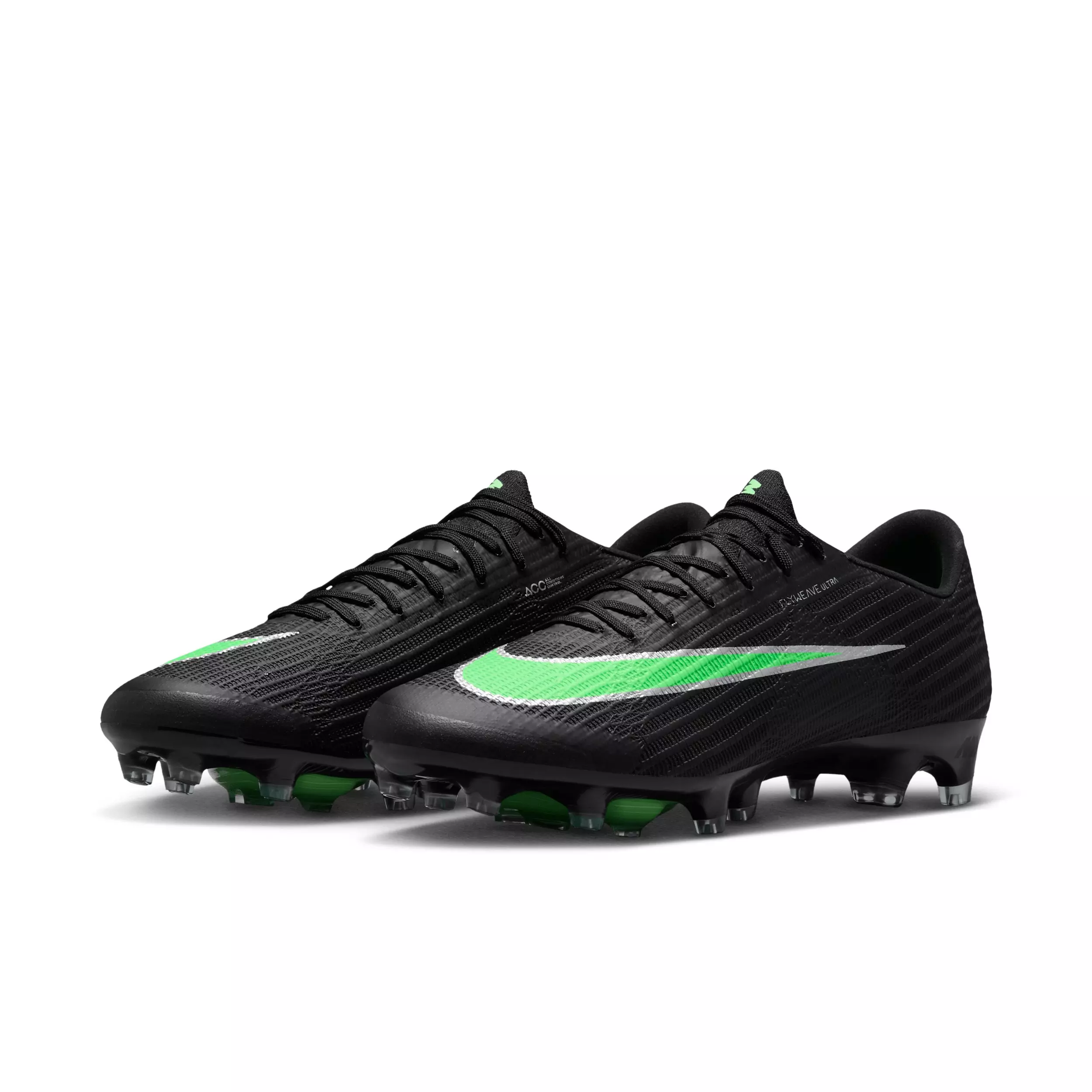 Nike Mercurial Superfly 11 Elite AG "Black/Black/Illusion Green" Men's Soccer Cleat - BLACK/BLACK/GREEN