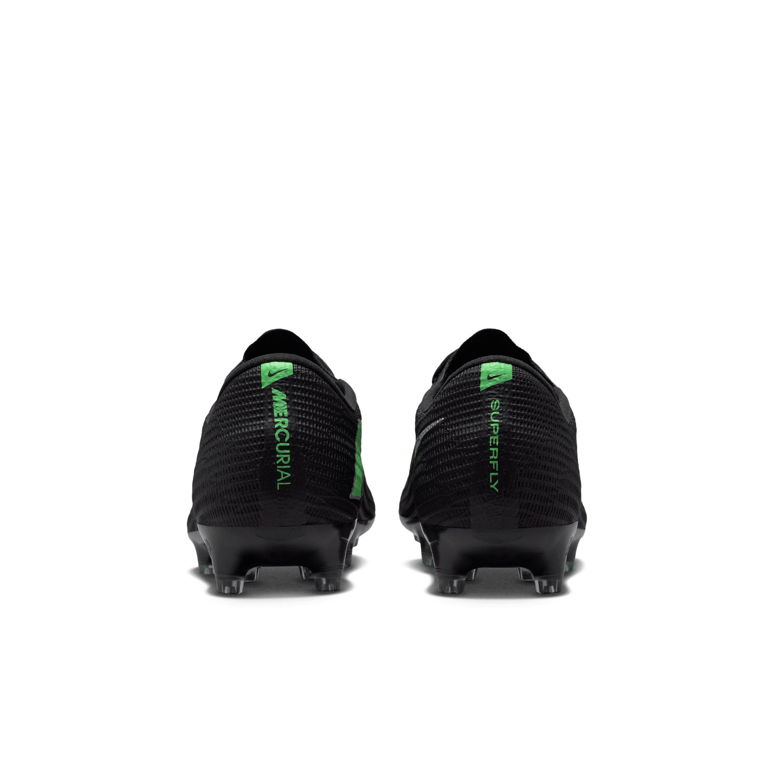 Nike Mercurial Superfly 11 Elite AG "Black/Black/Illusion Green" Men's Soccer Cleat - BLACK/BLACK/GREEN
