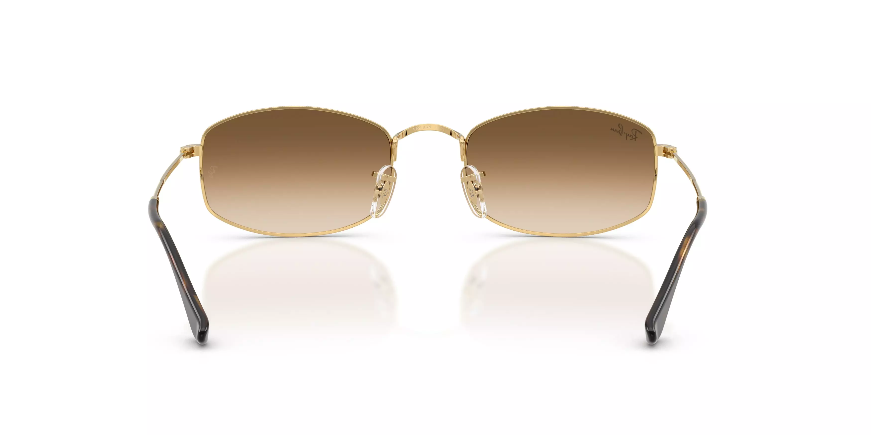 Ray-Ban RB3832 Clear Brown Gradient Sunglasses – Arista Gold - GOLD/BROWN