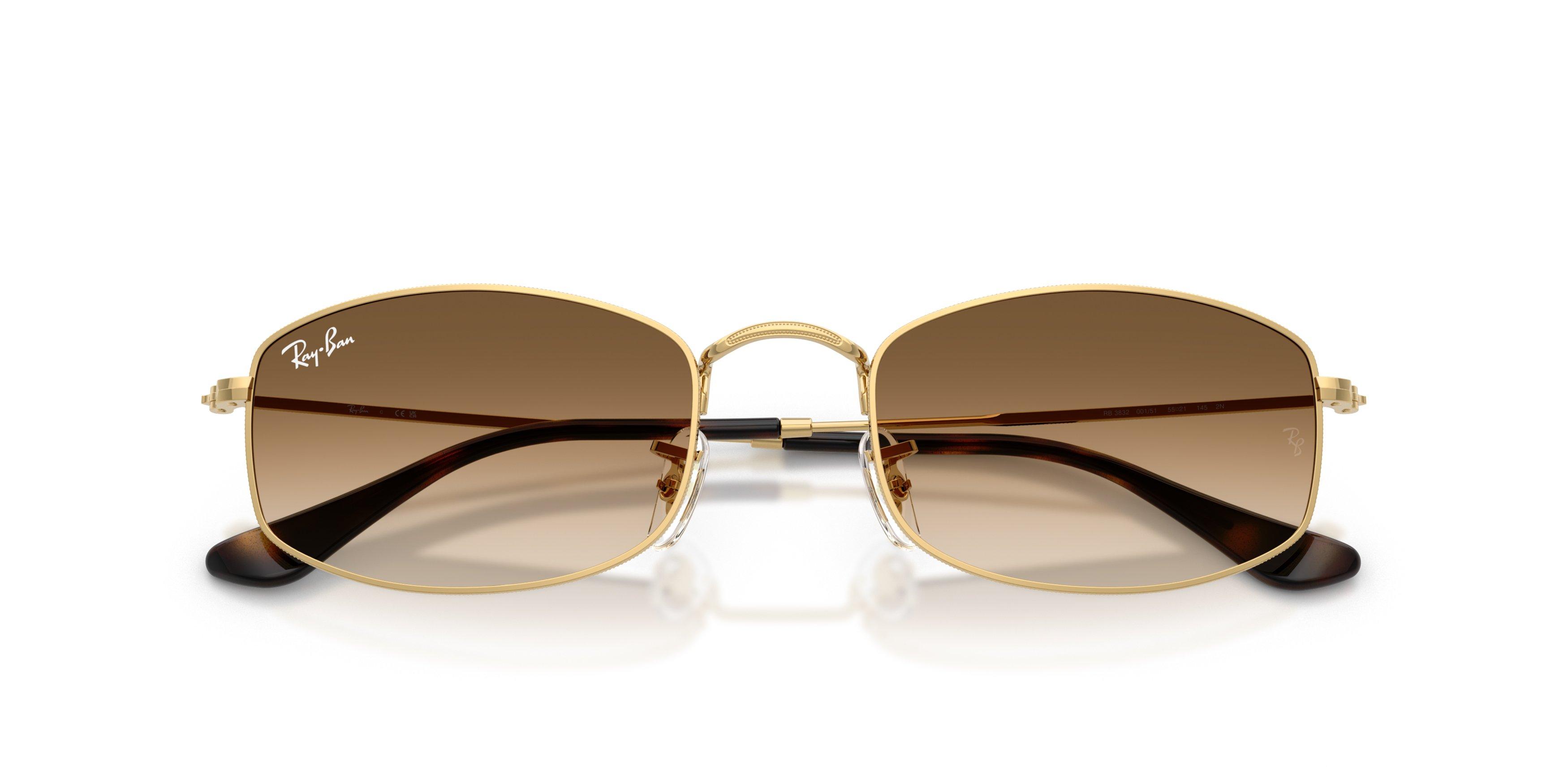 Ray-Ban RB3832 Clear Brown Gradient Sunglasses &ndash; Arista Gold - GOLD/BROWN Thumbnail View 6