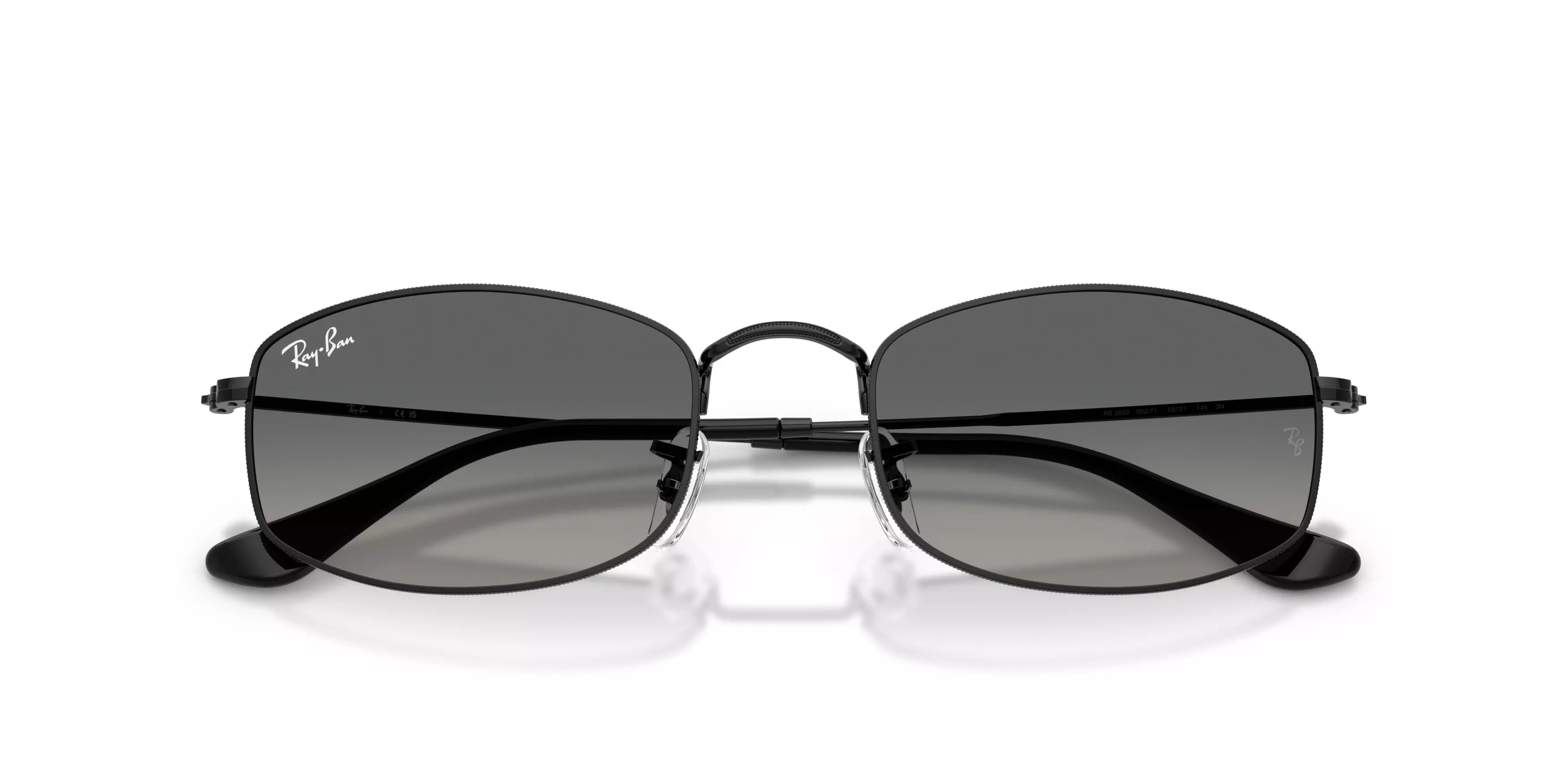 Ray-Ban RB3832 Grey Gradient Sunglasses – Black - BLACK/GREY