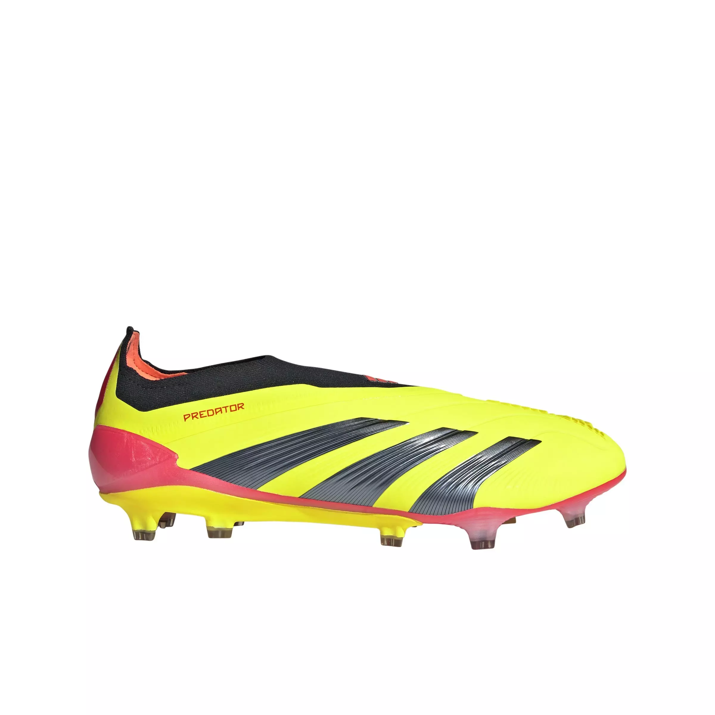 adidas Predator Elite Laceless FG "Solar Yellow/Black/Red" Grade School Kids' Soccer Cleat - YELLOW/BLACK/RED