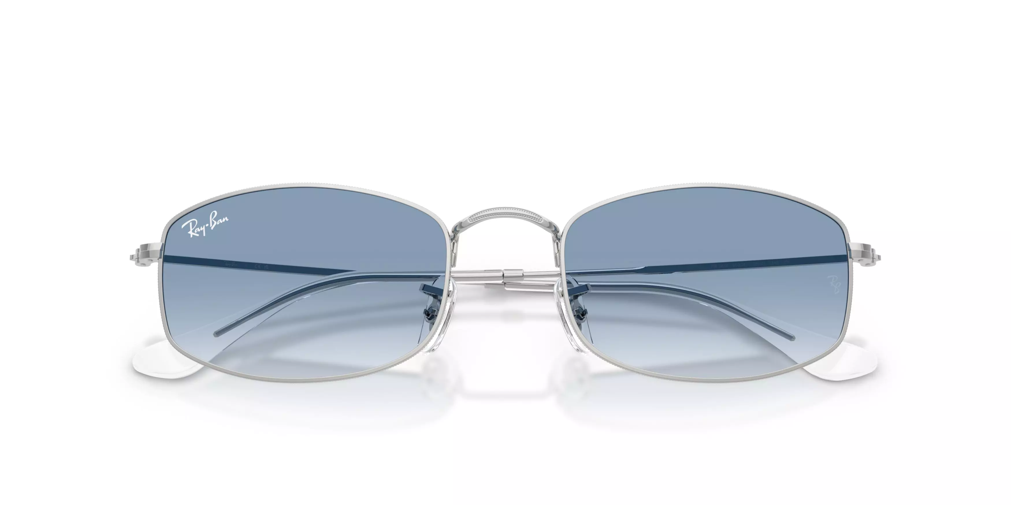 Ray-Ban RB3832 Clear Blue Gradient Sunglasses – Silver - SILVER/BLUE