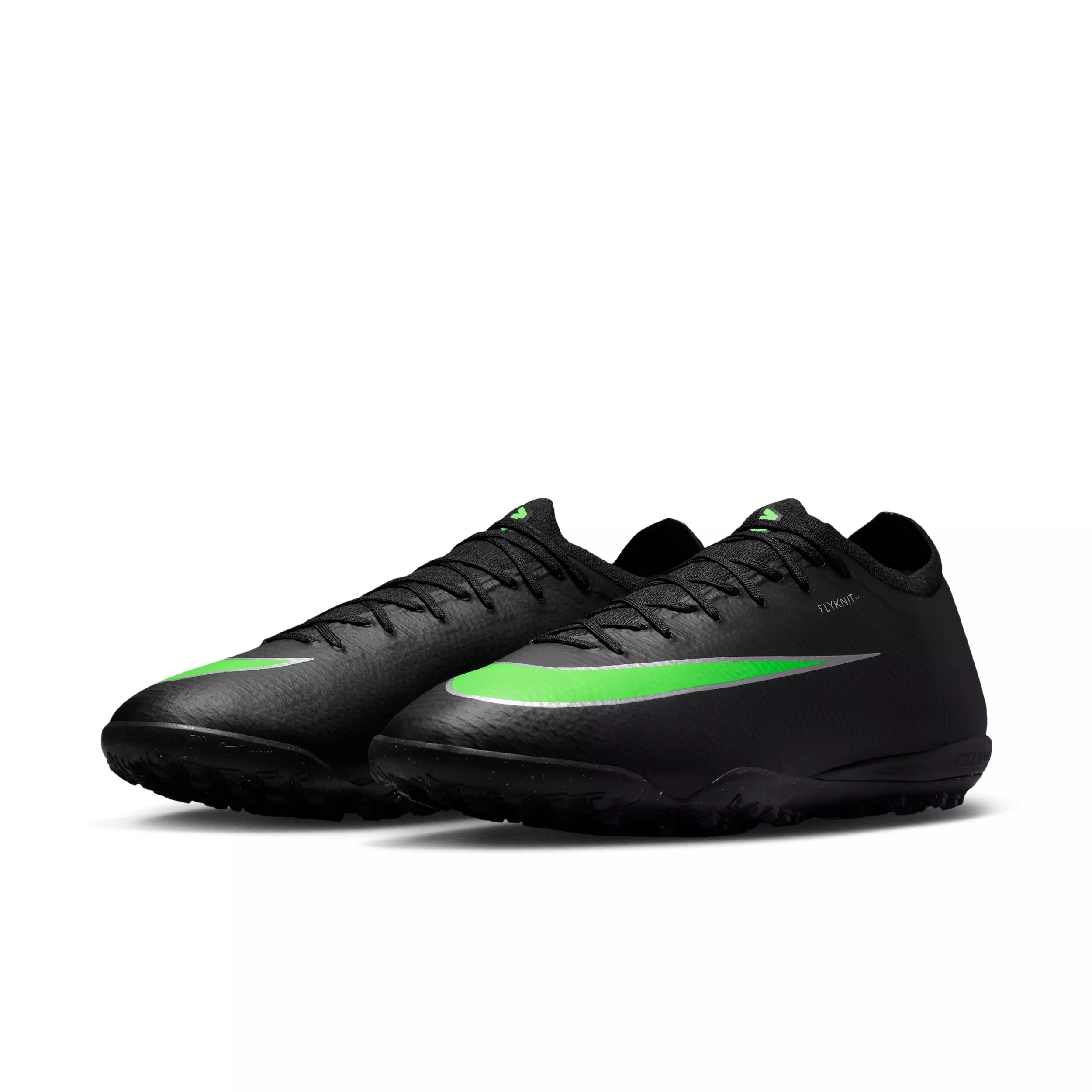 Nike Mercurial Vapor 17 Pro Turf "Black/Black/Illusion Green" Men's Soccer Shoe - BLACK/BLACK/GREEN