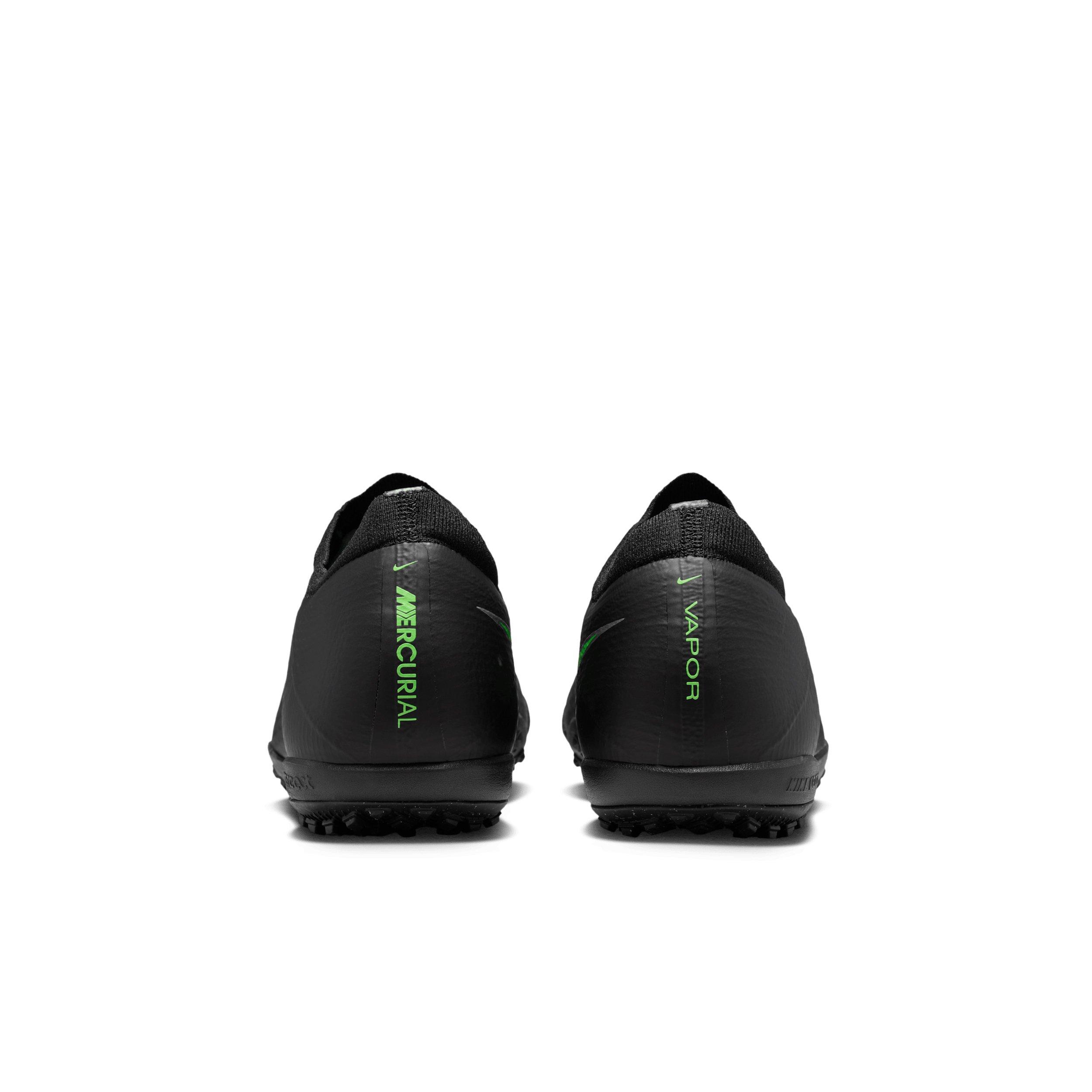 Nike Mercurial Vapor 17 Pro Turf "Black/Black/Illusion Green" Men's Soccer Shoe - BLACK/BLACK/GREEN Thumbnail View 5