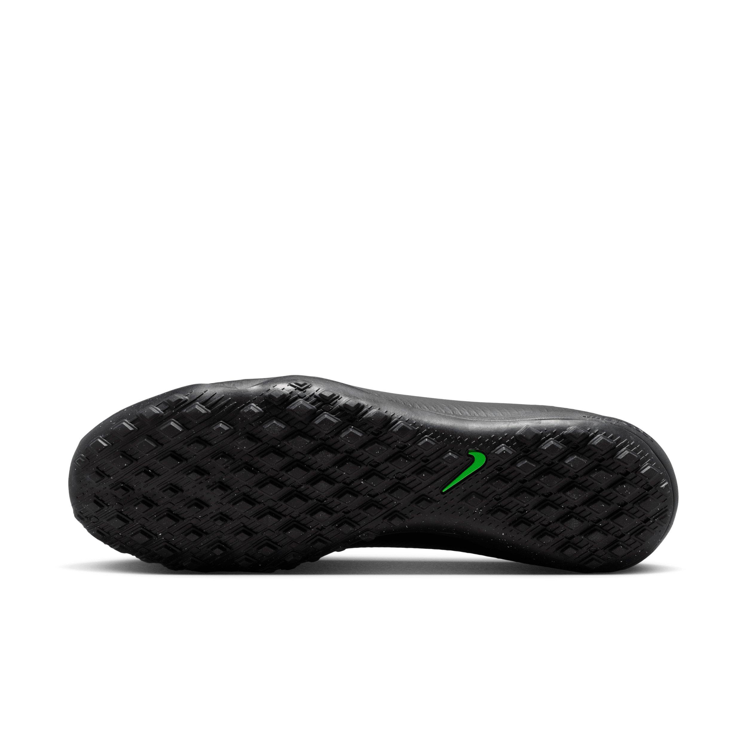 Nike Mercurial Vapor 17 Pro Turf "Black/Black/Illusion Green" Men's Soccer Shoe - BLACK/BLACK/GREEN Thumbnail View 6