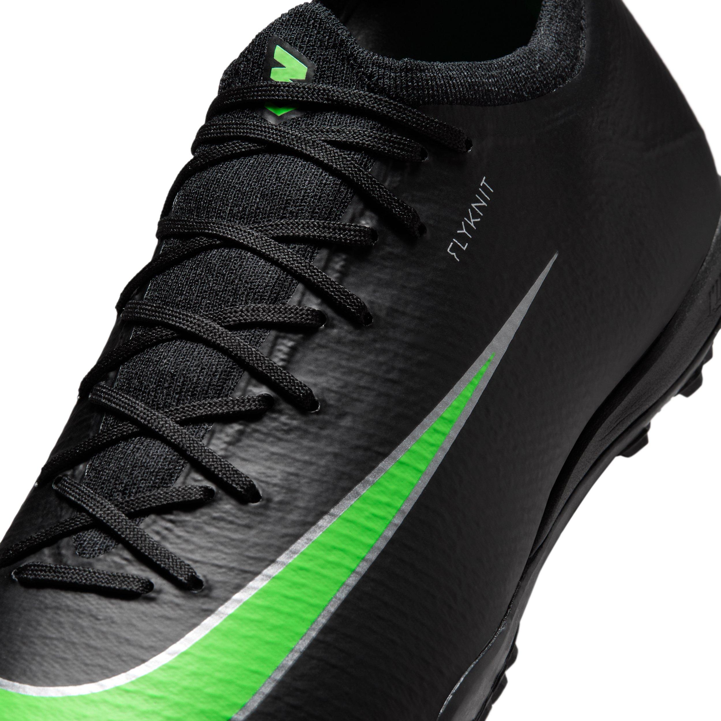 Nike Mercurial Vapor 17 Pro Turf "Black/Black/Illusion Green" Men's Soccer Shoe - BLACK/BLACK/GREEN Thumbnail View 7
