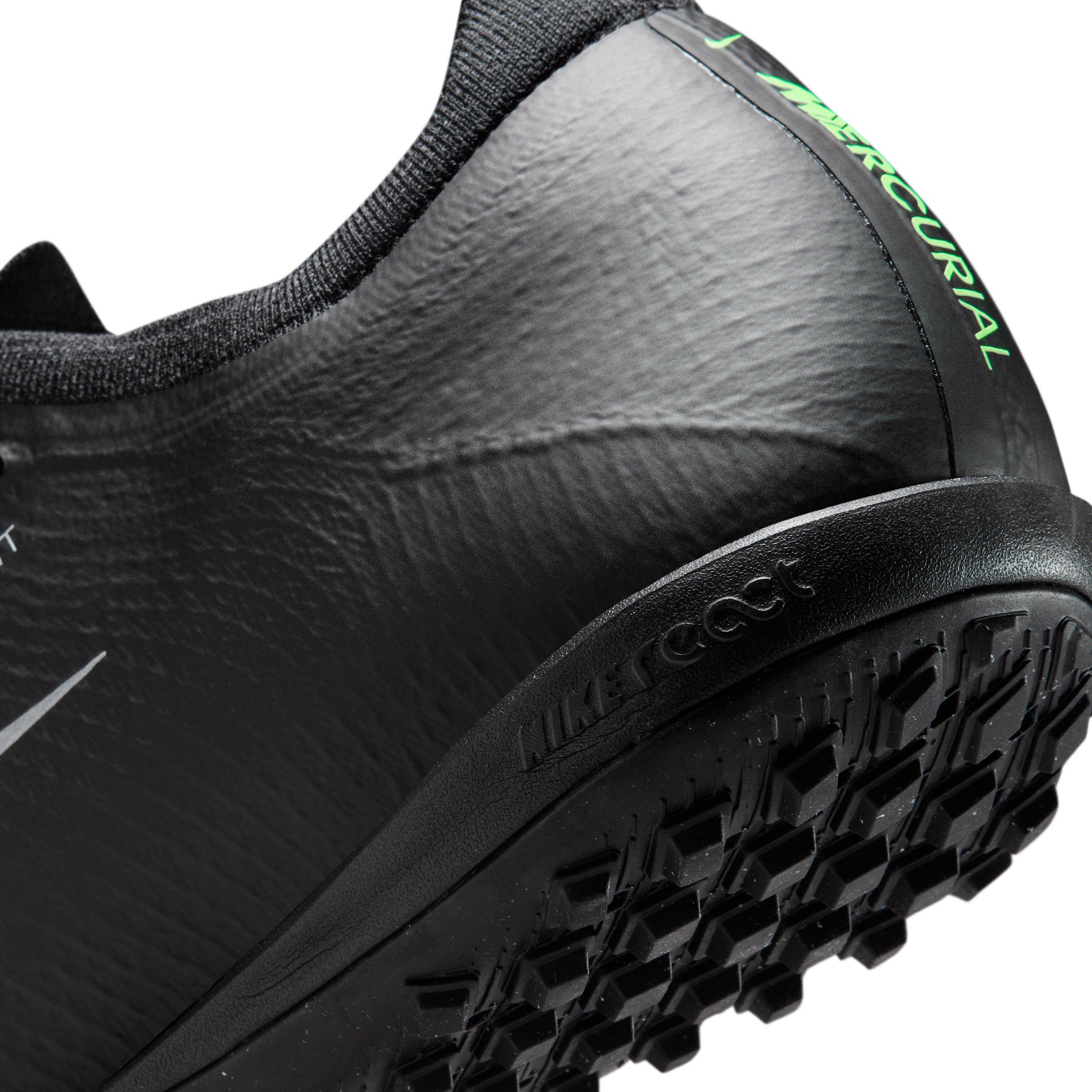 Nike Mercurial Vapor 17 Pro Turf "Black/Black/Illusion Green" Men's Soccer Shoe - BLACK/BLACK/GREEN Thumbnail View 8