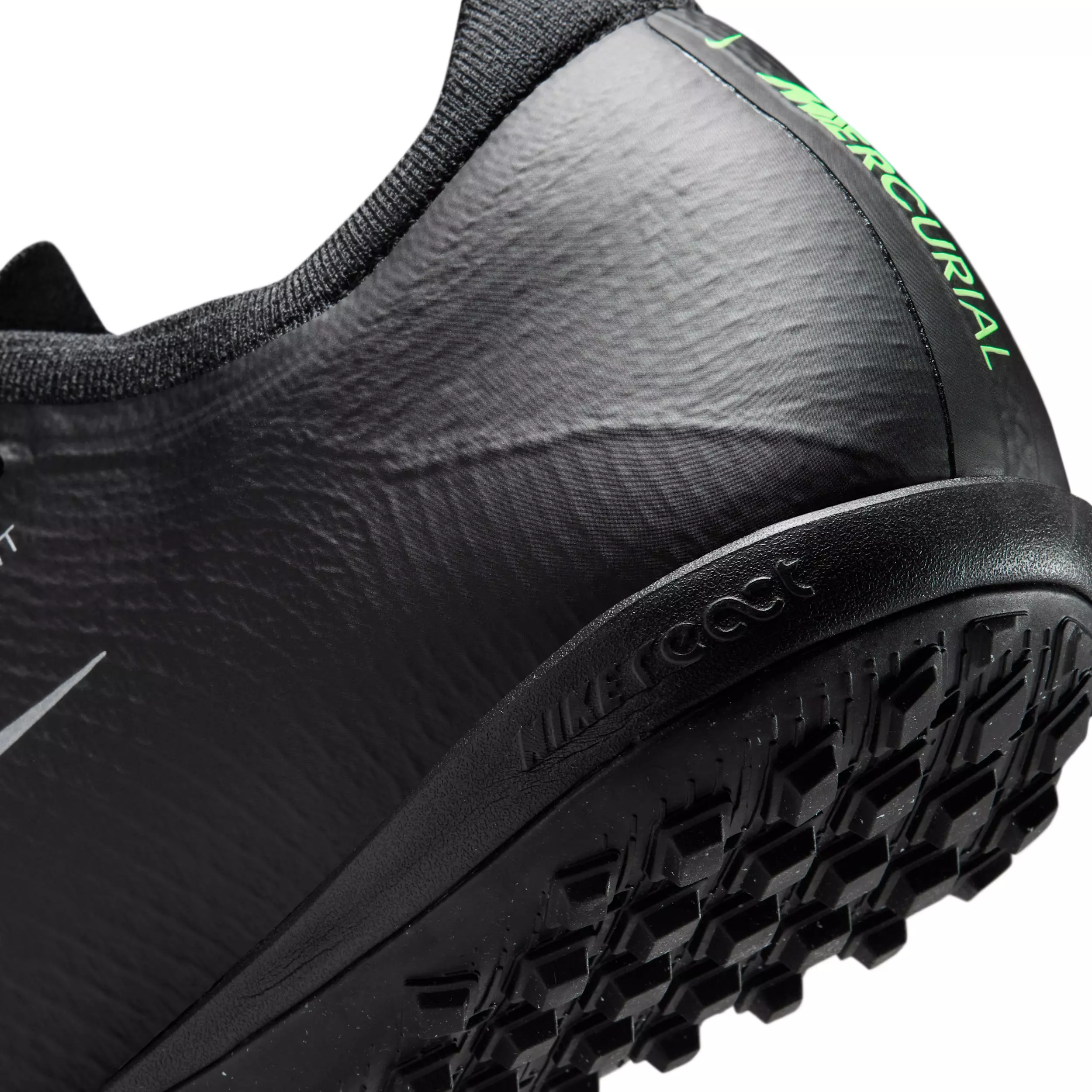 Nike Mercurial Vapor 17 Pro Turf "Black/Black/Illusion Green" Men's Soccer Shoe - BLACK/BLACK/GREEN