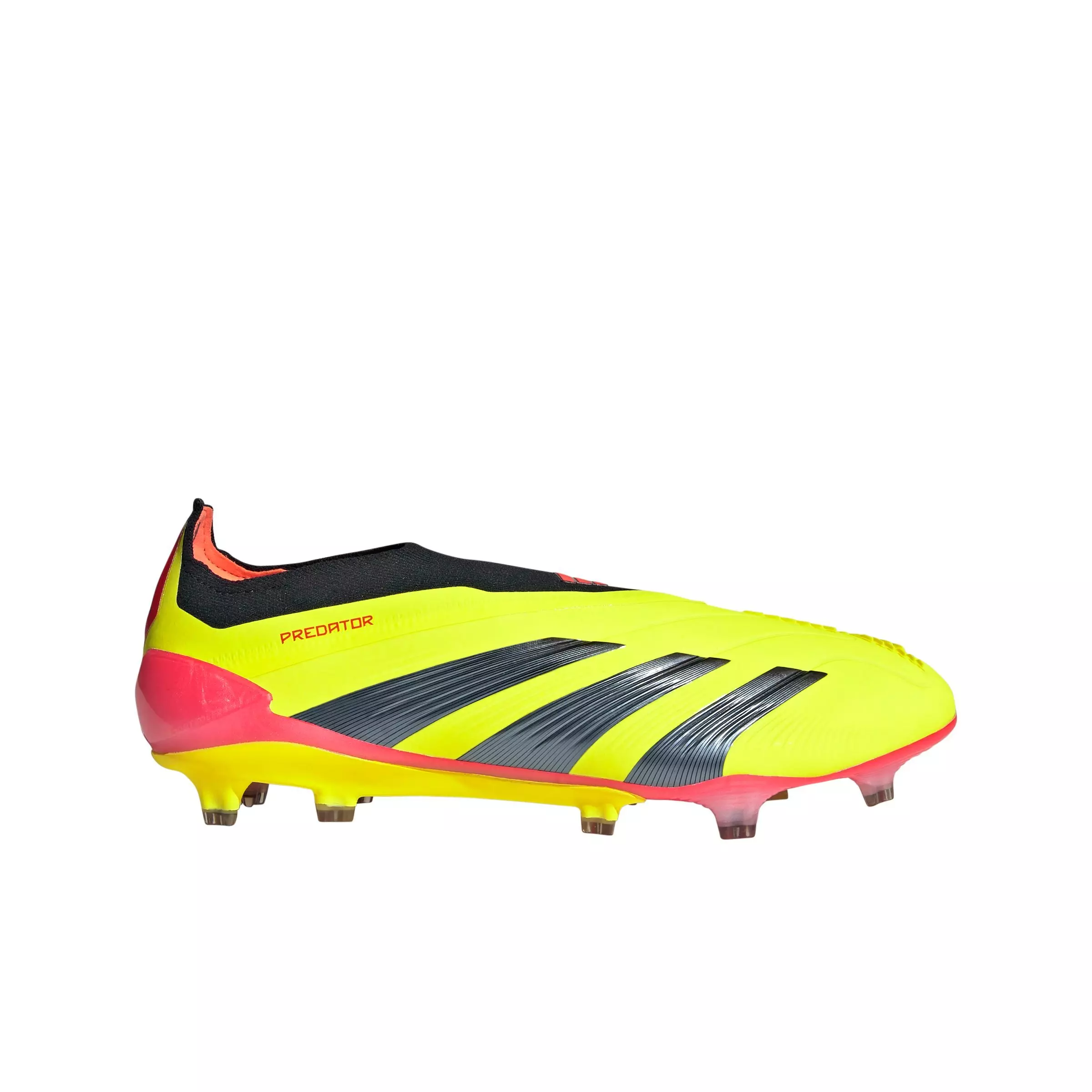 adidas Predator Elite Laceless FG "Team Solar Yellow/Core Black/Solar Red" Men's Soccer Cleat - YELLOW/BLACK/RED