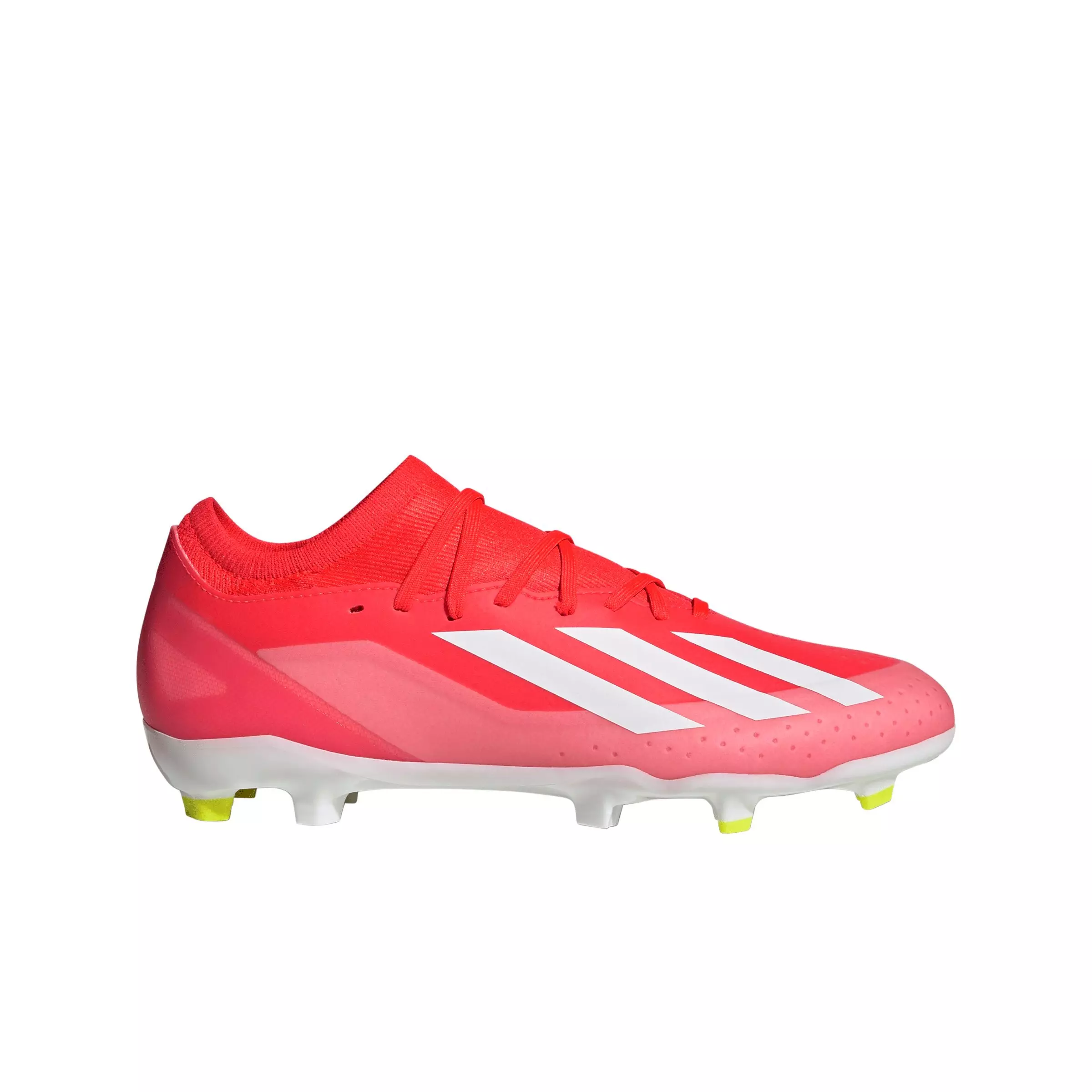 adidas X Crazyfast League FG "Solar Red/White/Solar Yellow" Grade School Kids' Soccer Cleat - RED/WHITE/YELLOW