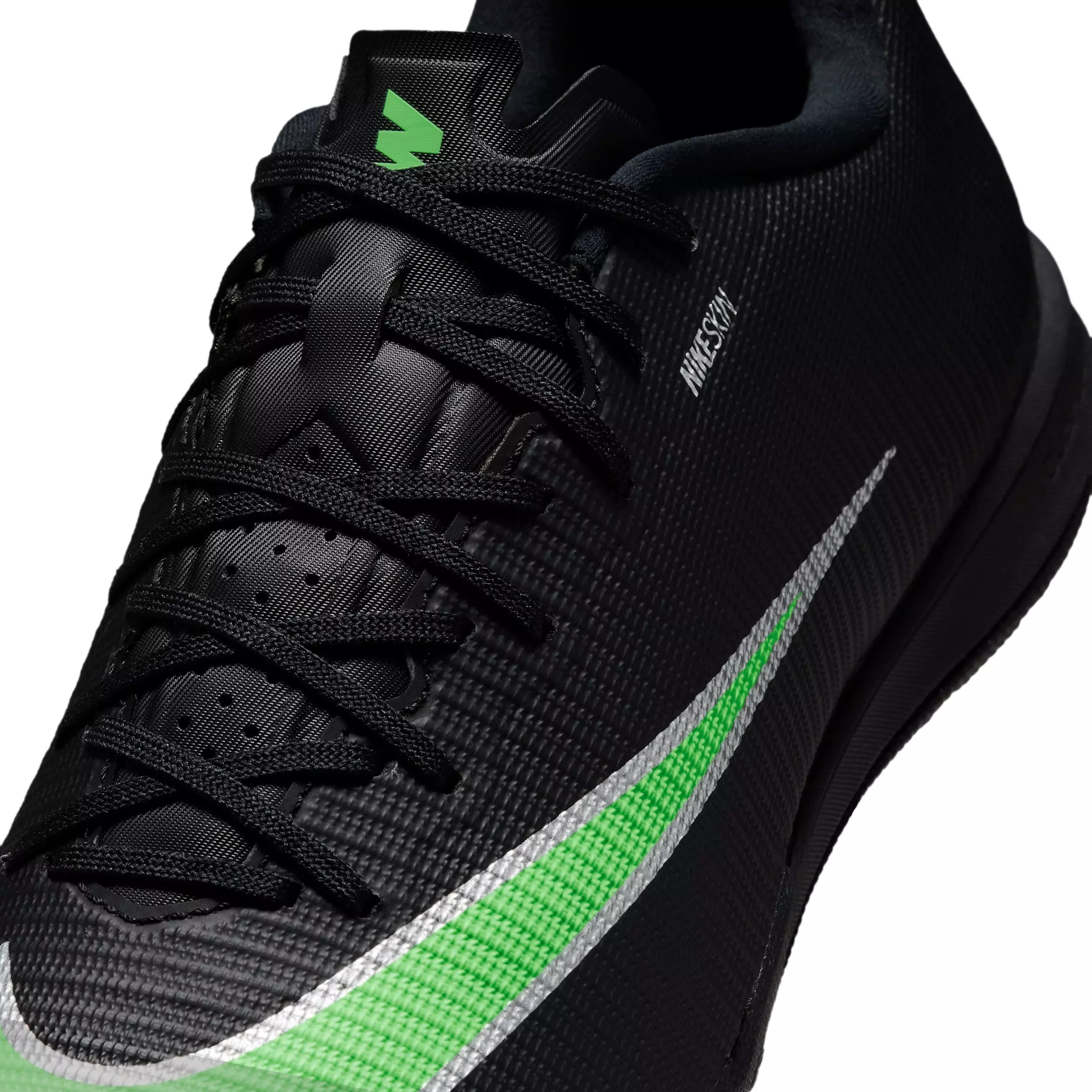 Nike Mercurial Vapor 17 Academy IC "Black/Black/Illusion Green" Men's Soccer Shoe - BLACK/BLACK/GREEN