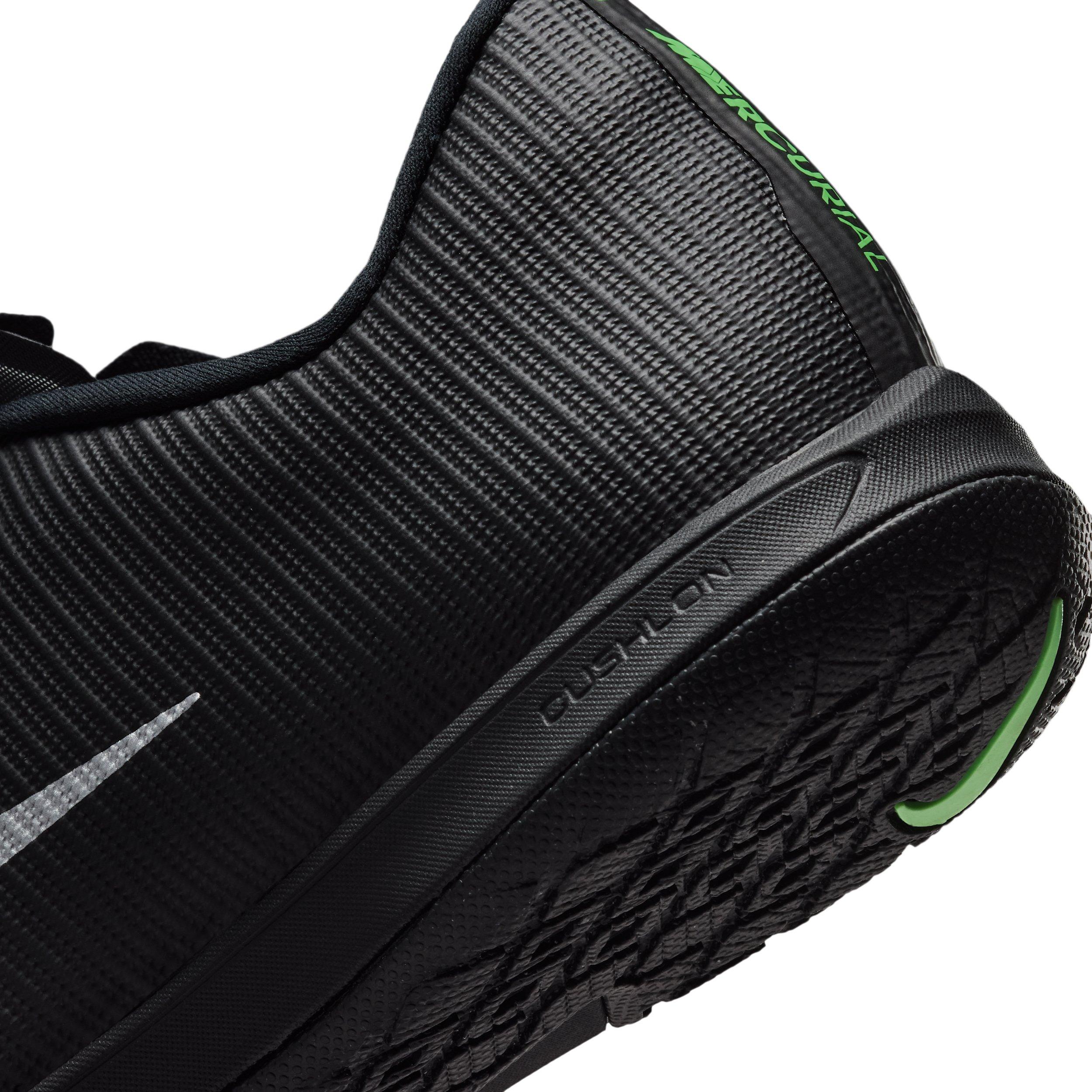 Nike Mercurial Vapor 17 Academy IC "Black/Black/Illusion Green" Men's Soccer Shoe - BLACK/BLACK/GREEN Thumbnail View 8