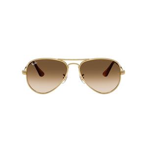 Ray-Ban Aviator Max Clear Gradient Brown Sunglasses – Polished Arista Gold