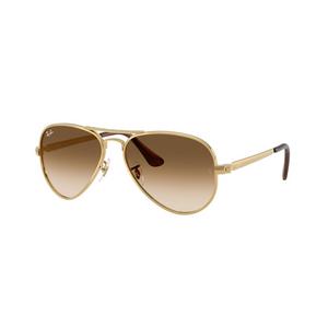 Ray-Ban Aviator Max Clear Gradient Brown Sunglasses – Polished Arista Gold