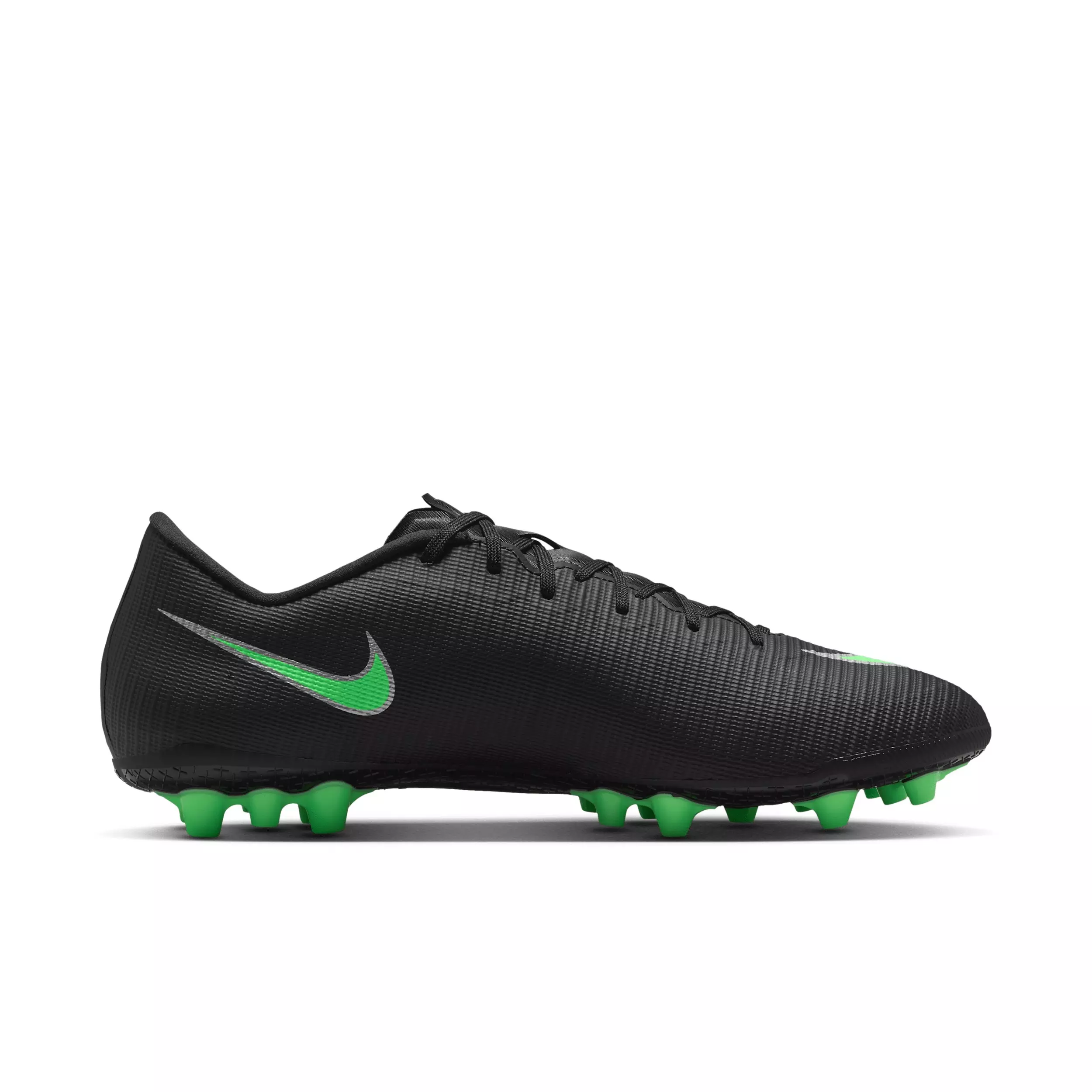 Nike Mercurial Vapor 17 Academy AG "Black/Black/Illusion Green" Men's Soccer Cleat - BLACK/BLACK/GREEN