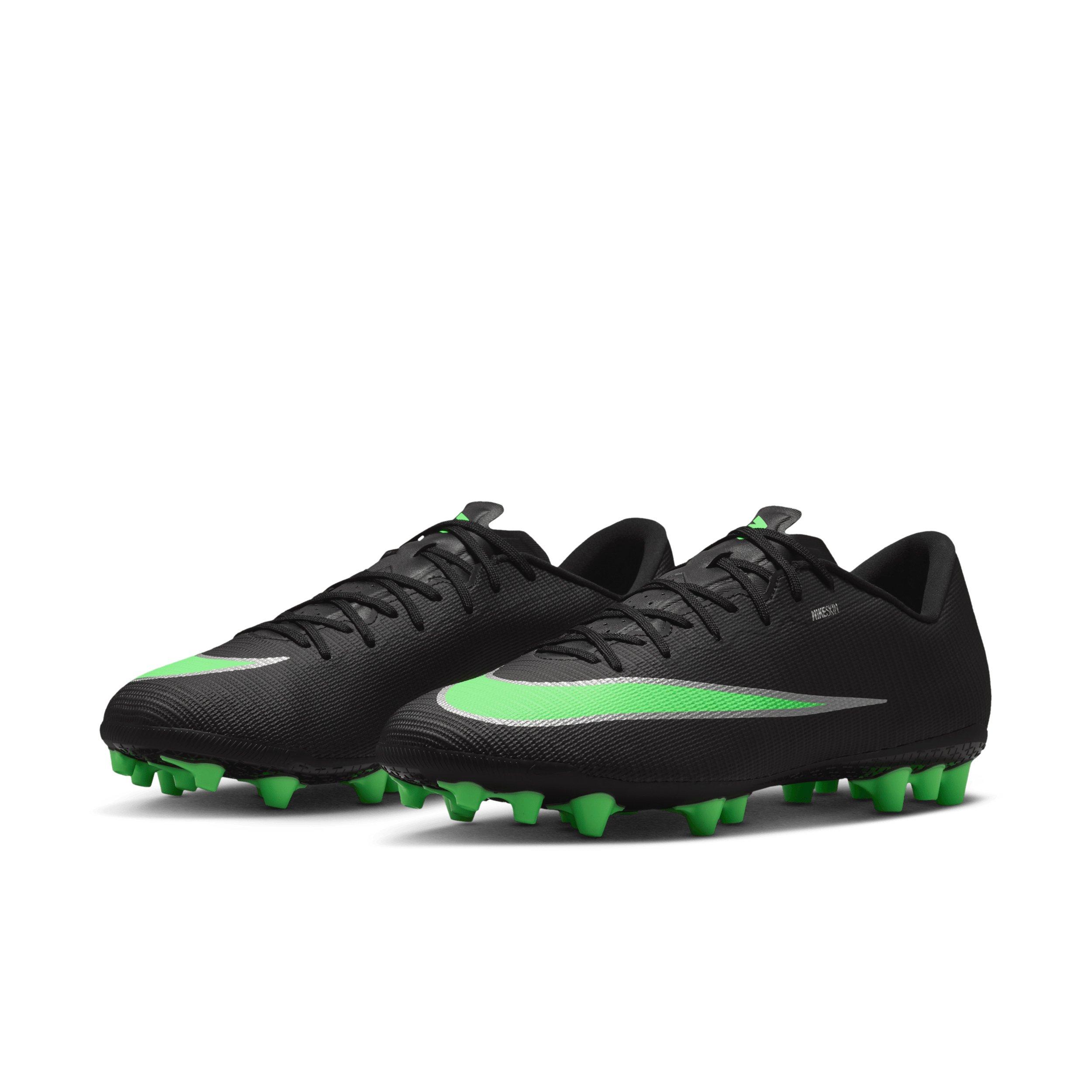 Nike Mercurial Vapor 17 Academy AG "Black/Black/Illusion Green" Men's Soccer Cleat - BLACK/BLACK/GREEN Thumbnail View 3