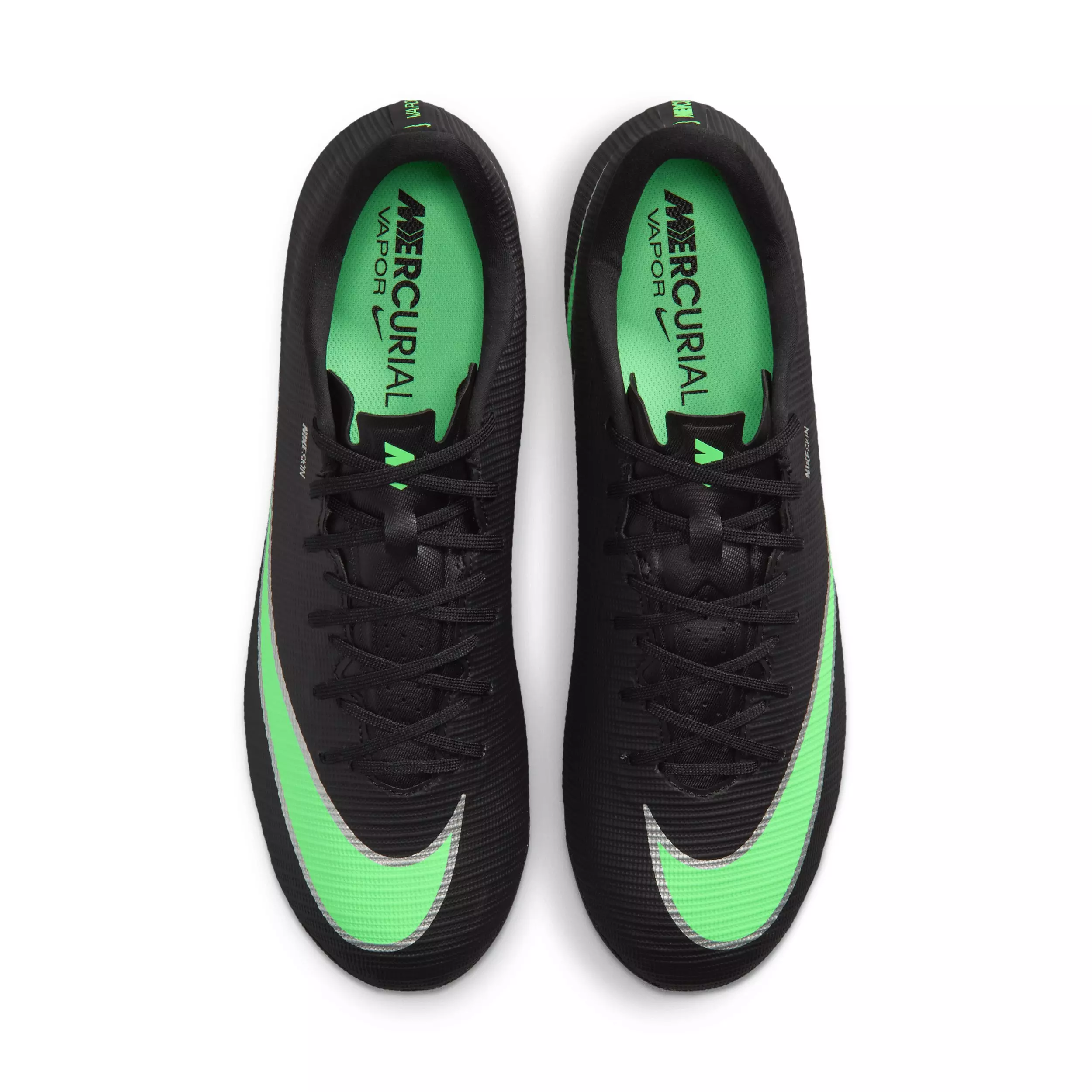 Nike Mercurial Vapor 17 Academy AG "Black/Black/Illusion Green" Men's Soccer Cleat - BLACK/BLACK/GREEN