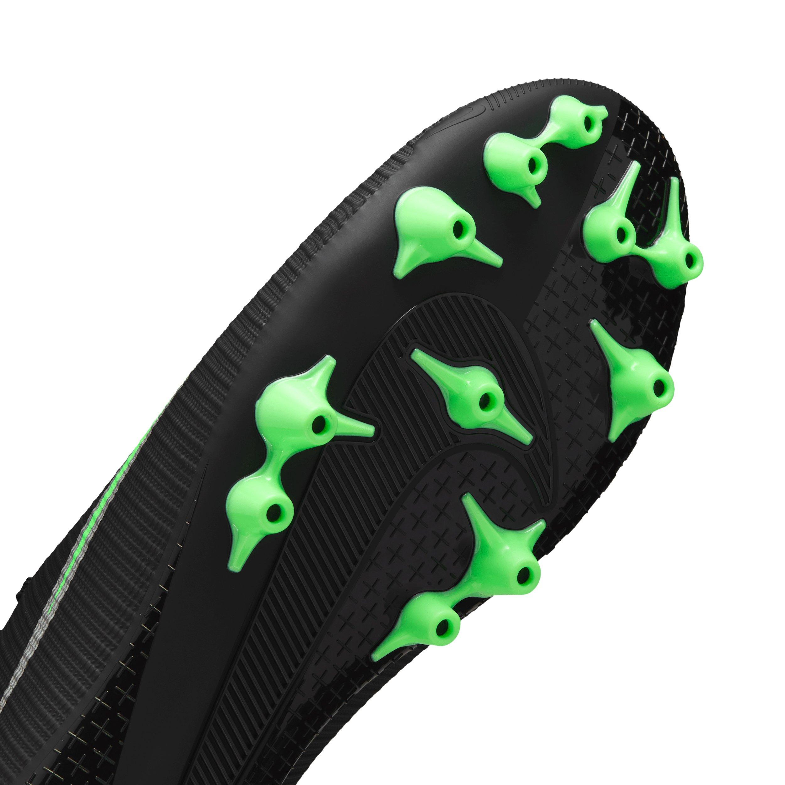 Nike Mercurial Vapor 17 Academy AG "Black/Black/Illusion Green" Men's Soccer Cleat - BLACK/BLACK/GREEN Thumbnail View 7