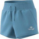 adidas, Shorts, Adidas Luxe Trefoil Booty Shorts Womens Light Blue  Athletic Pull On Size Xs