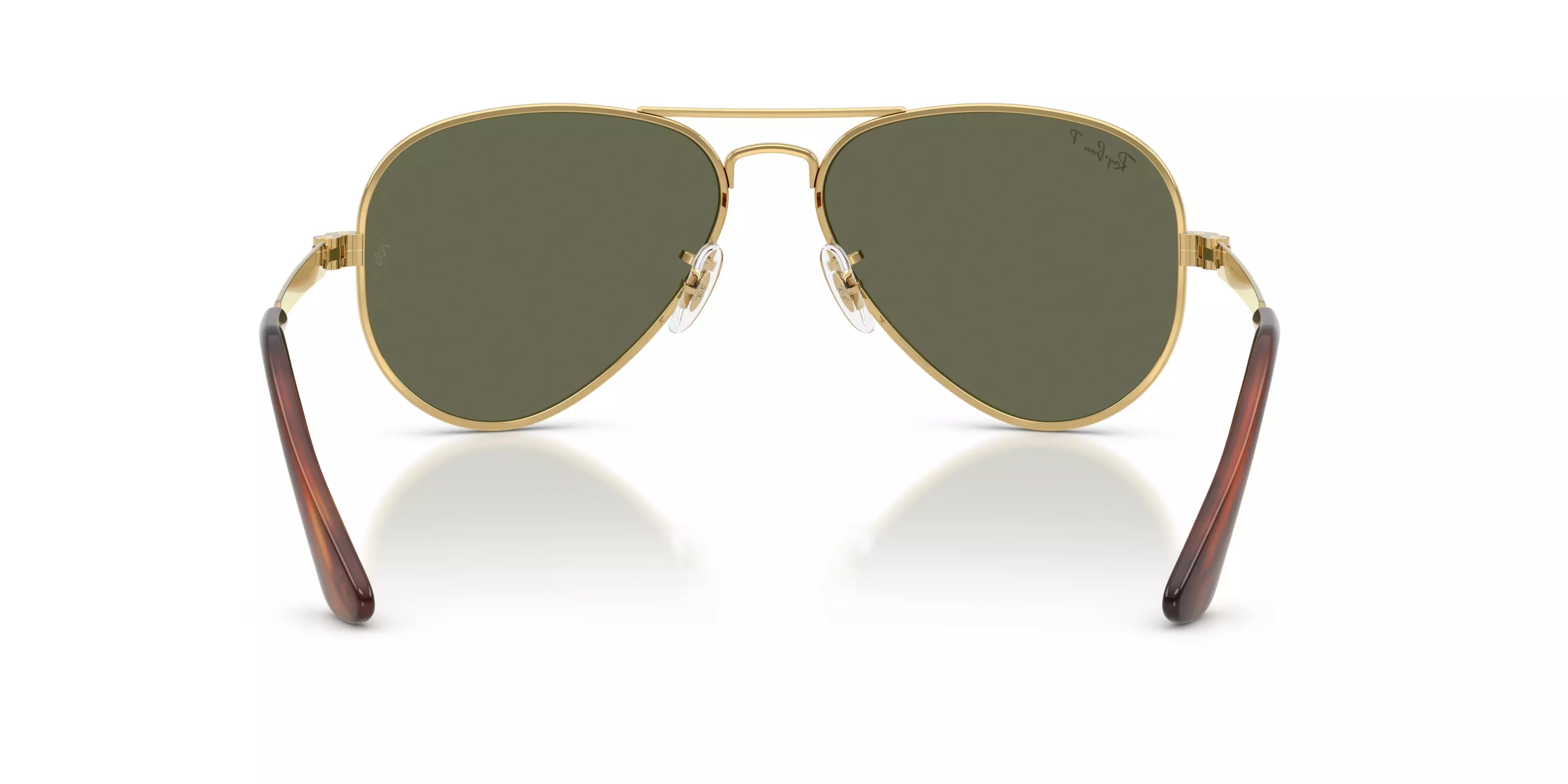 Ray-Ban Aviator Max Green Polarized Sunglasses – Polished Arista Gold - GOLD/GREEN