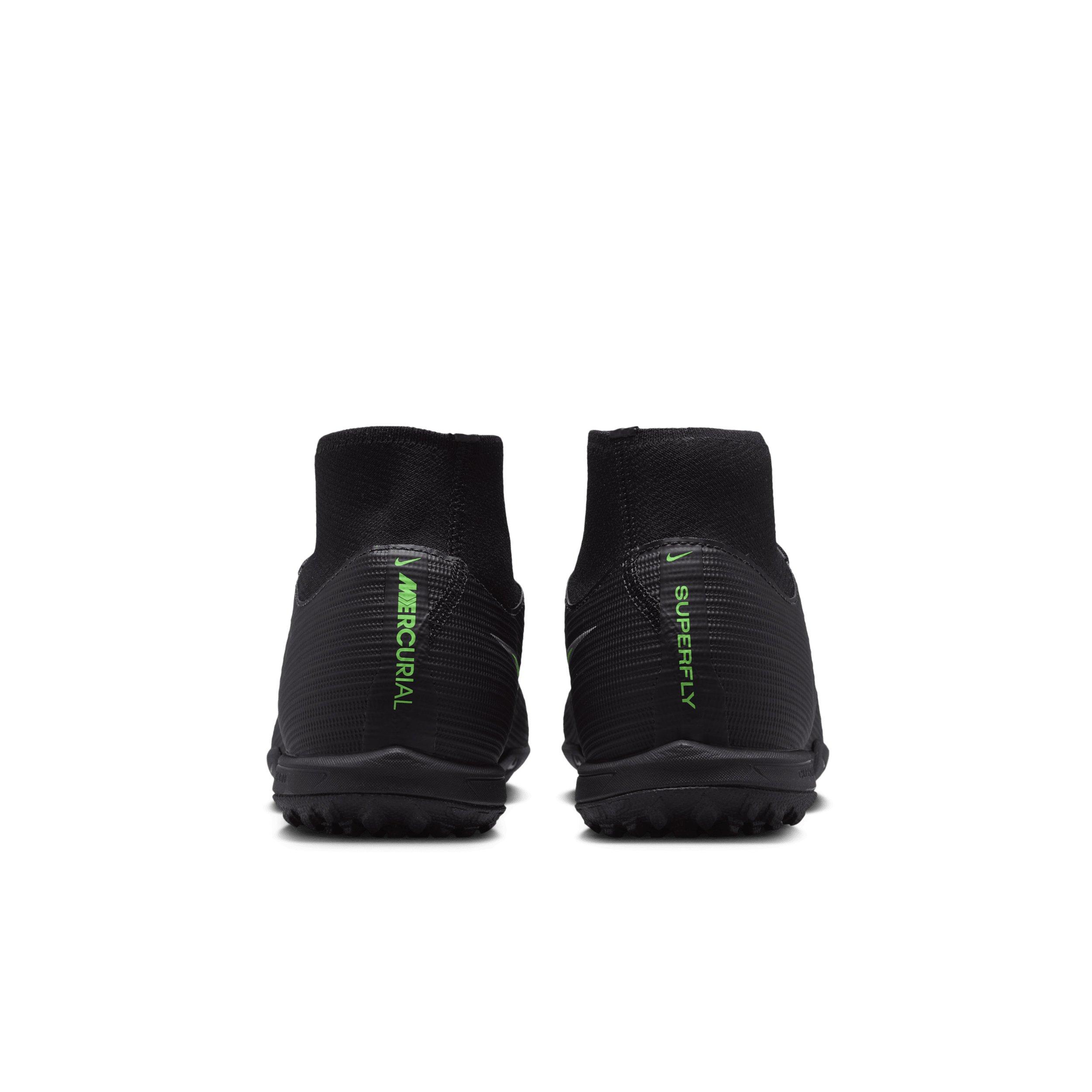 Nike Mercurial Superfly 11 Academy Turf "Black/Black/Illusion Green" Men's Soccer Shoe - BLACK/BLACK/GREEN Thumbnail View 5