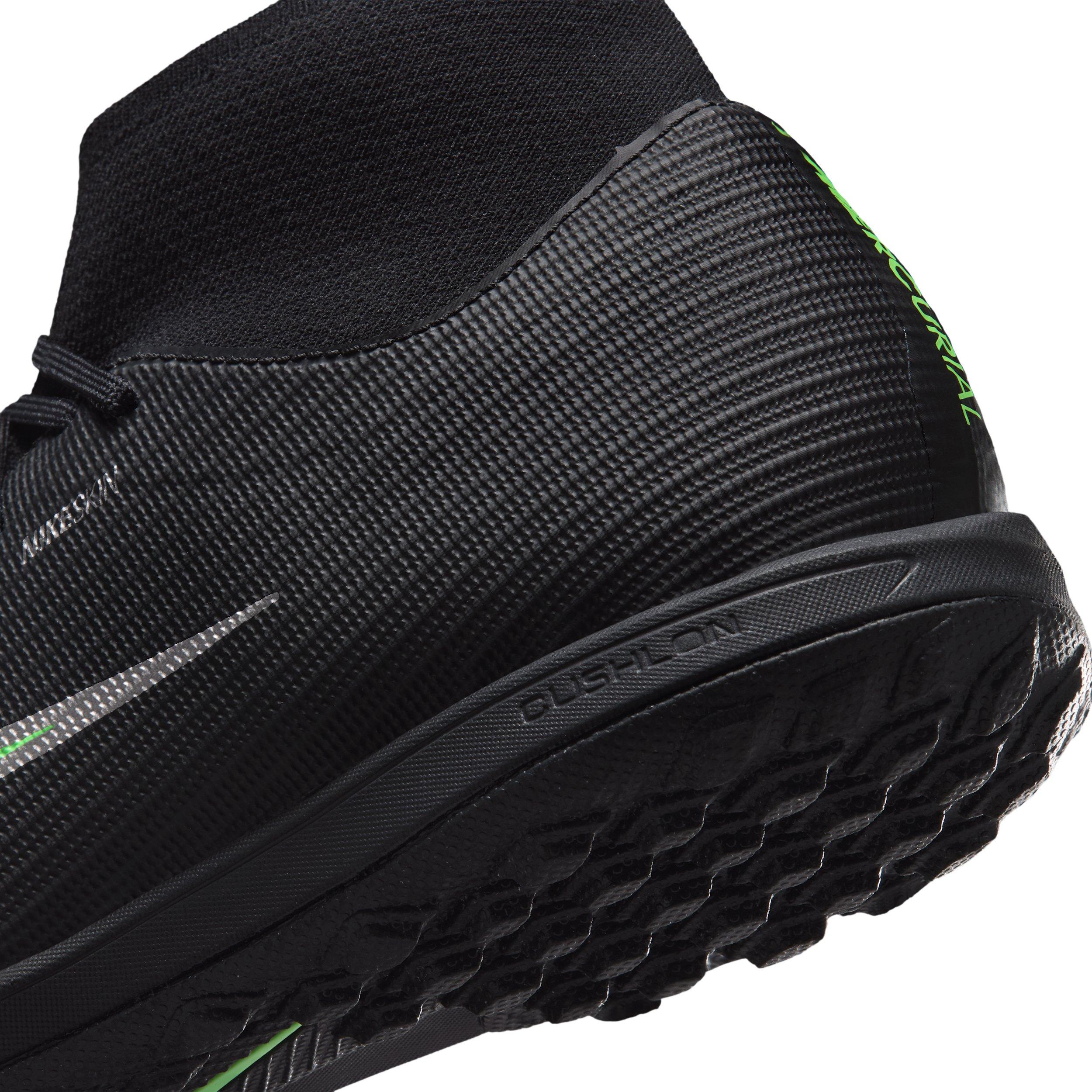 Nike Mercurial Superfly 11 Academy Turf "Black/Black/Illusion Green" Men's Soccer Shoe - BLACK/BLACK/GREEN Thumbnail View 8