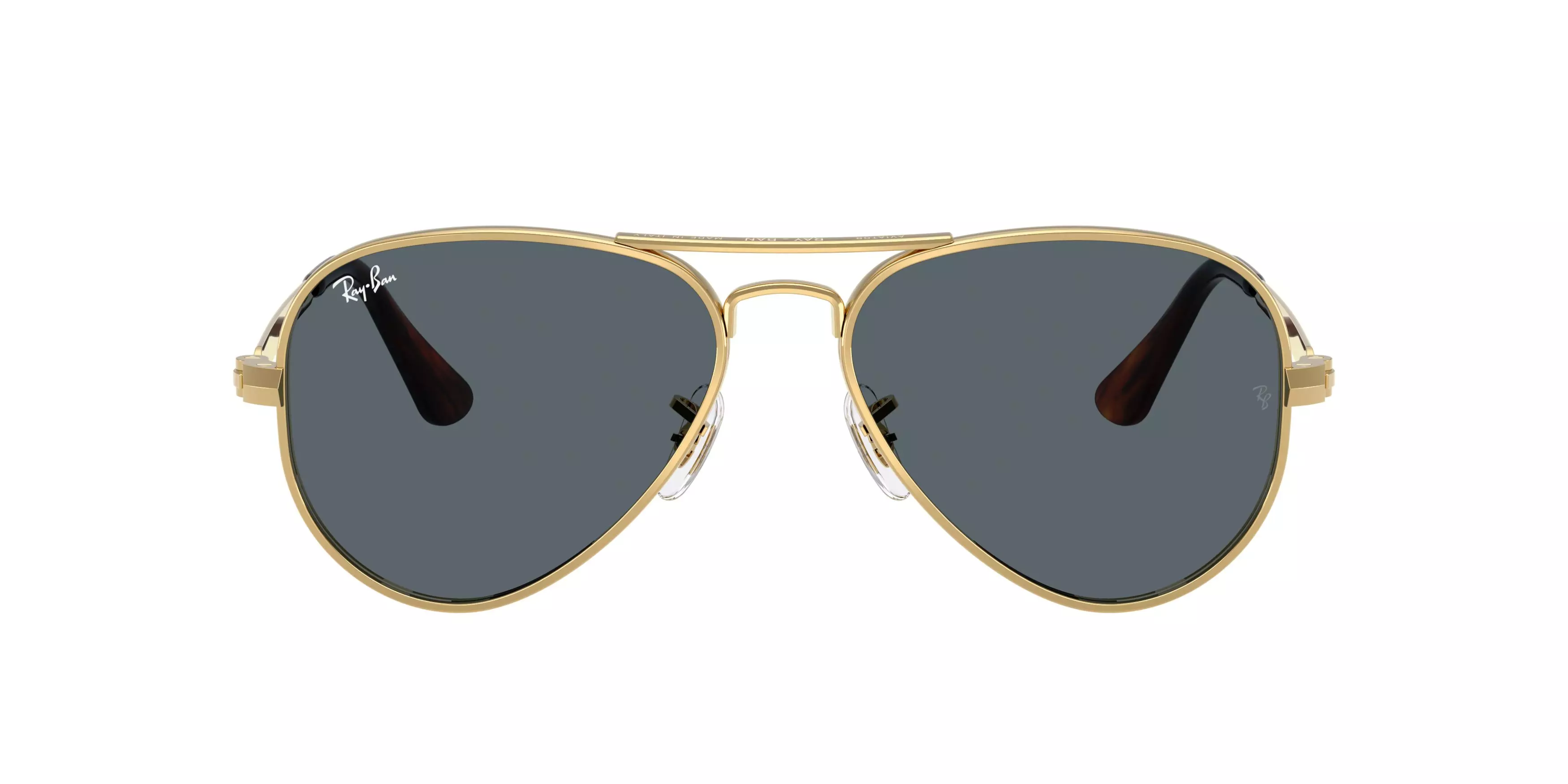 Ray-Ban Aviator Max Blue Sunglasses – Polished Arista Gold - GOLD