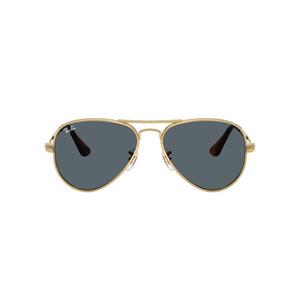 Ray-Ban Aviator Max Blue Sunglasses &ndash; Polished Arista Gold