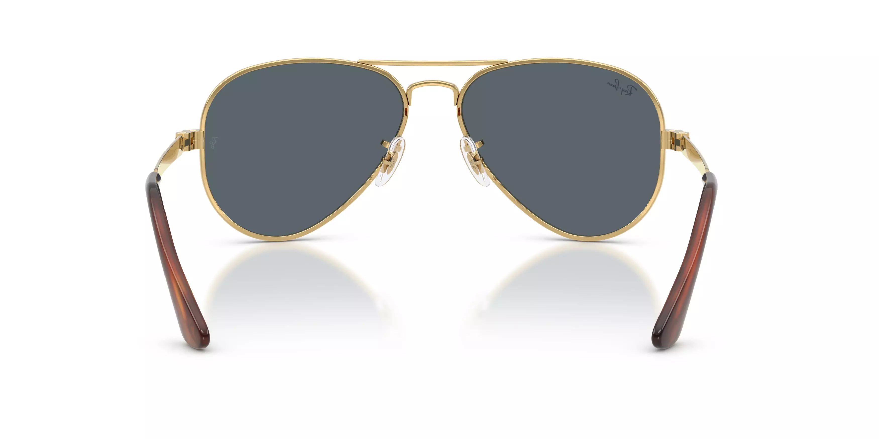 Ray-Ban Aviator Max Blue Sunglasses – Polished Arista Gold - GOLD