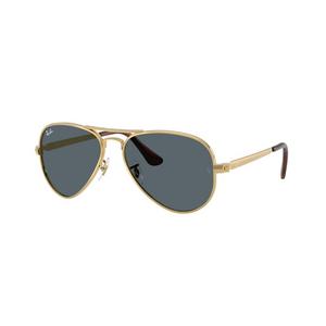 Ray-Ban Aviator Max Blue Sunglasses &ndash; Polished Arista Gold