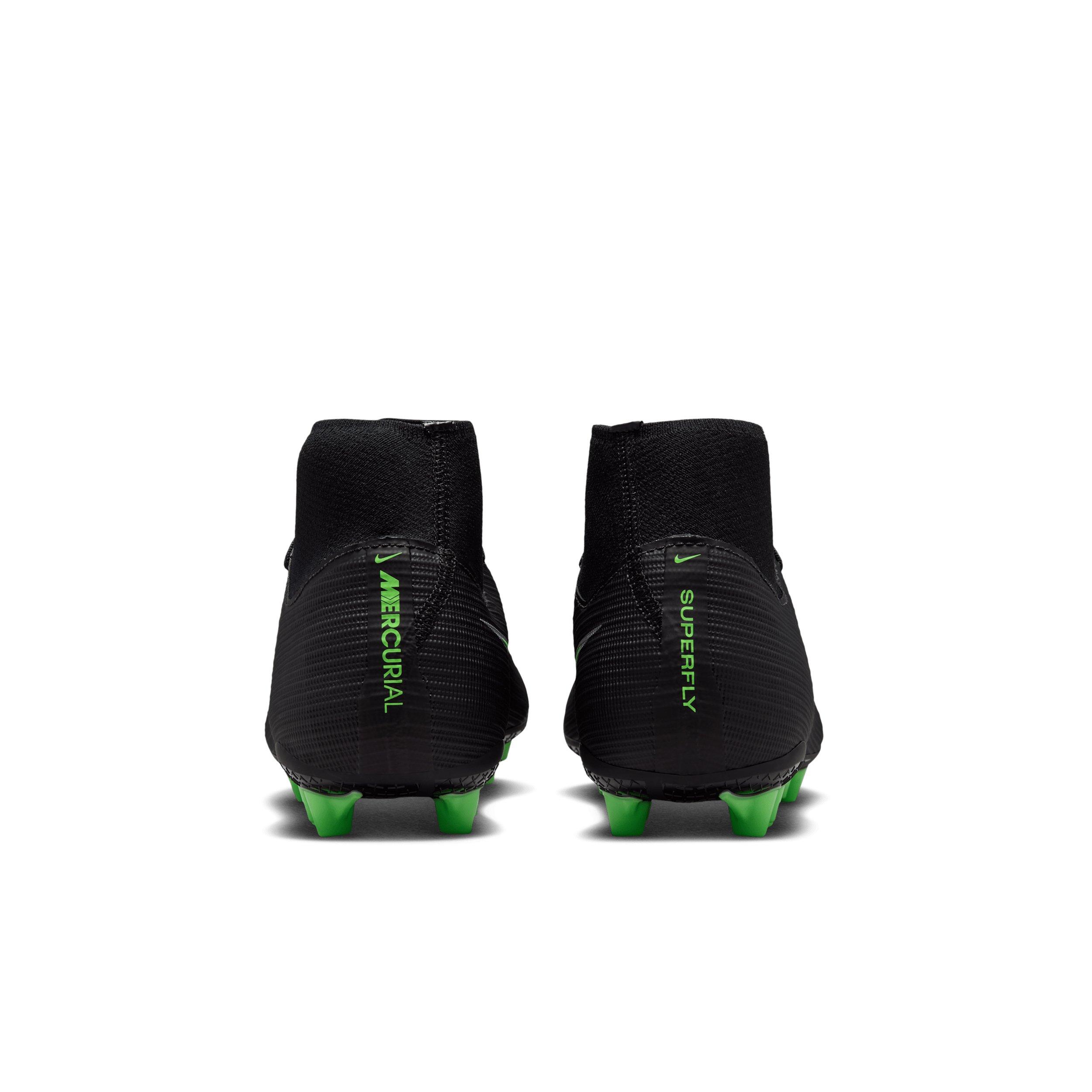Nike Mercurial Superfly 11 Academy AG  "Black/Black/Illusion Green" Men's Soccer Cleat - BLACK/BLACK/GREEN Thumbnail View 5
