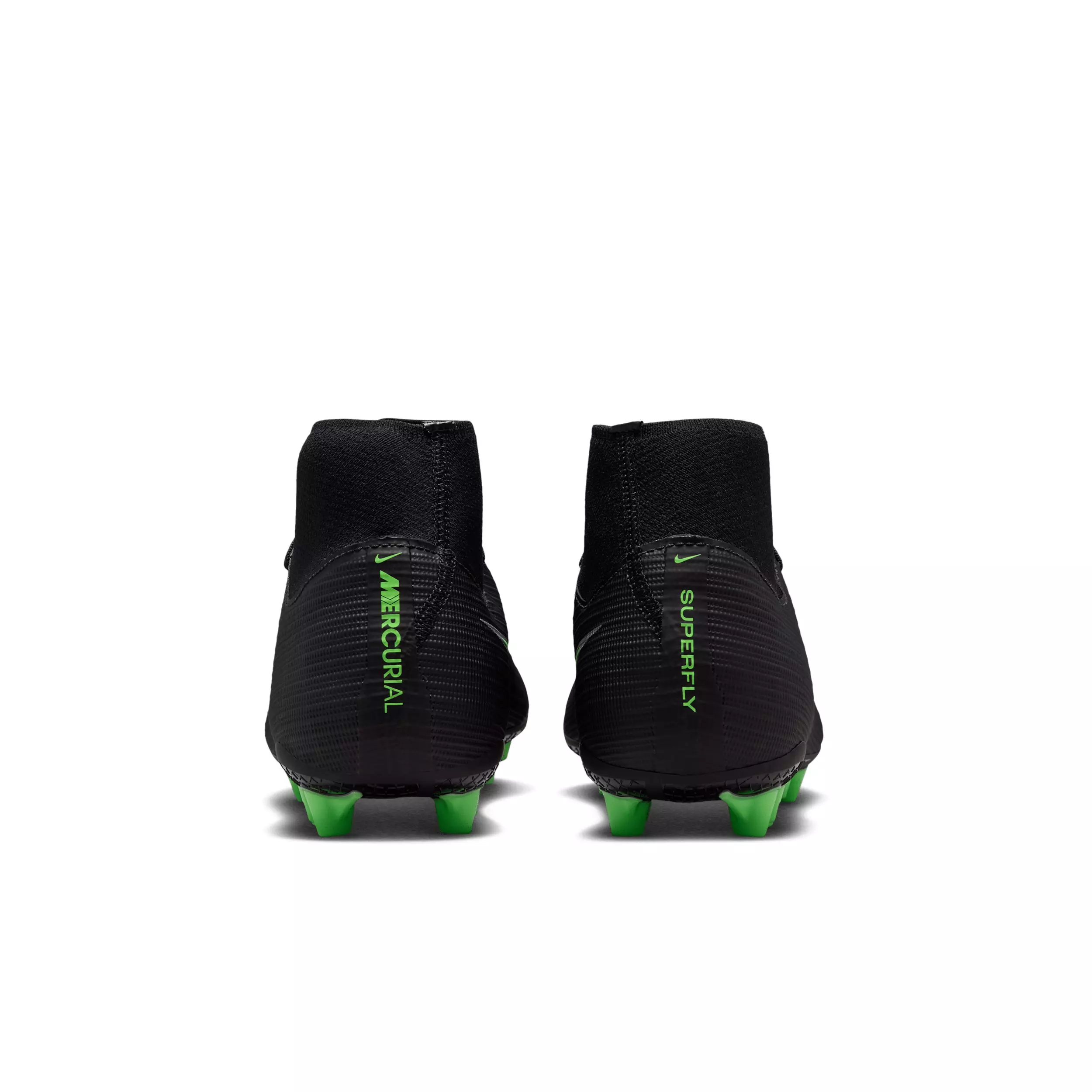 Nike Mercurial Superfly 11 Academy AG  "Black/Black/Illusion Green" Men's Soccer Cleat - BLACK/BLACK/GREEN