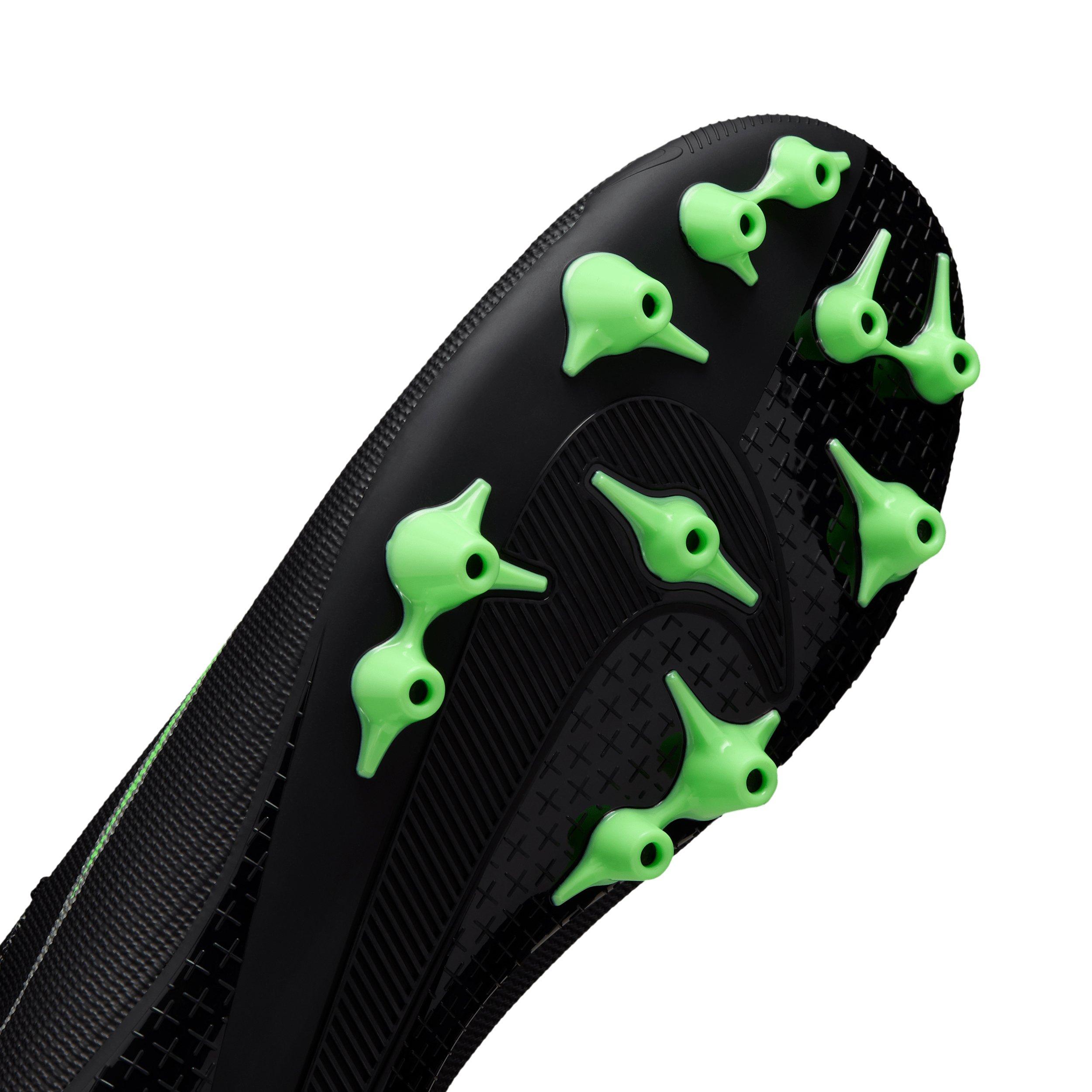 Nike Mercurial Superfly 11 Academy AG  "Black/Black/Illusion Green" Men's Soccer Cleat - BLACK/BLACK/GREEN Thumbnail View 7