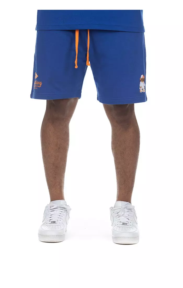 Hustle Gang Men's Recline Shorts - BLUE