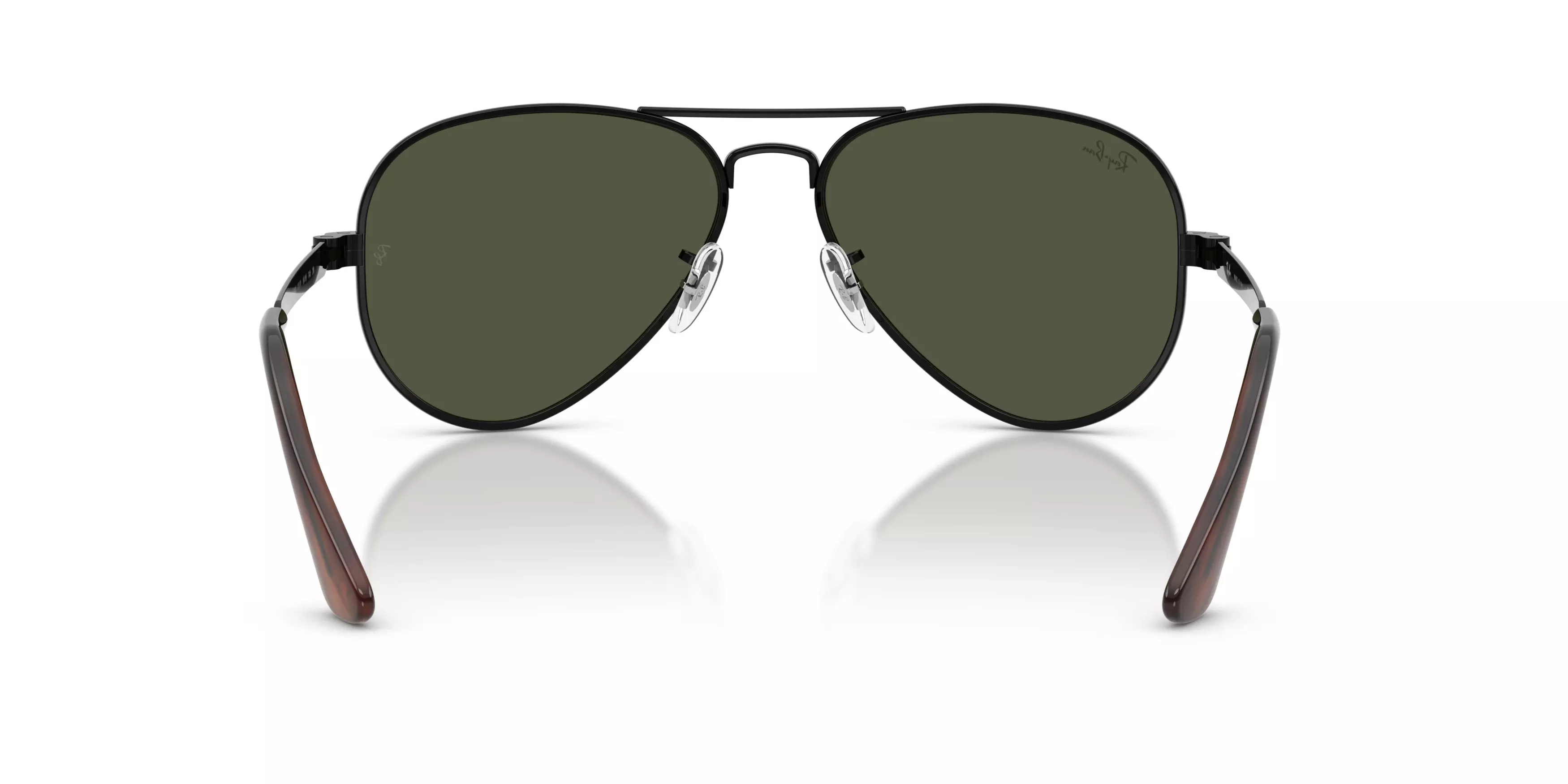 Ray-Ban Aviator Max Green Sunglasses – Polished Black - BLACK/GREEN