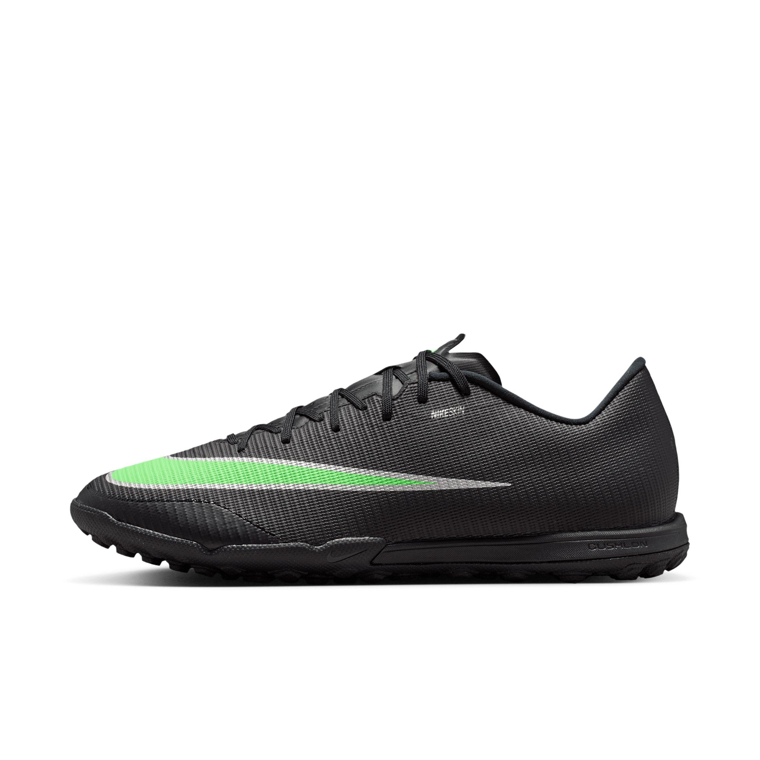 Nike Mercurial Vapor 17 Academy Turf "Black/Black/Illusion Green" Men's Soccer Shoe - BLACK/BLACK/GREEN Thumbnail View 2