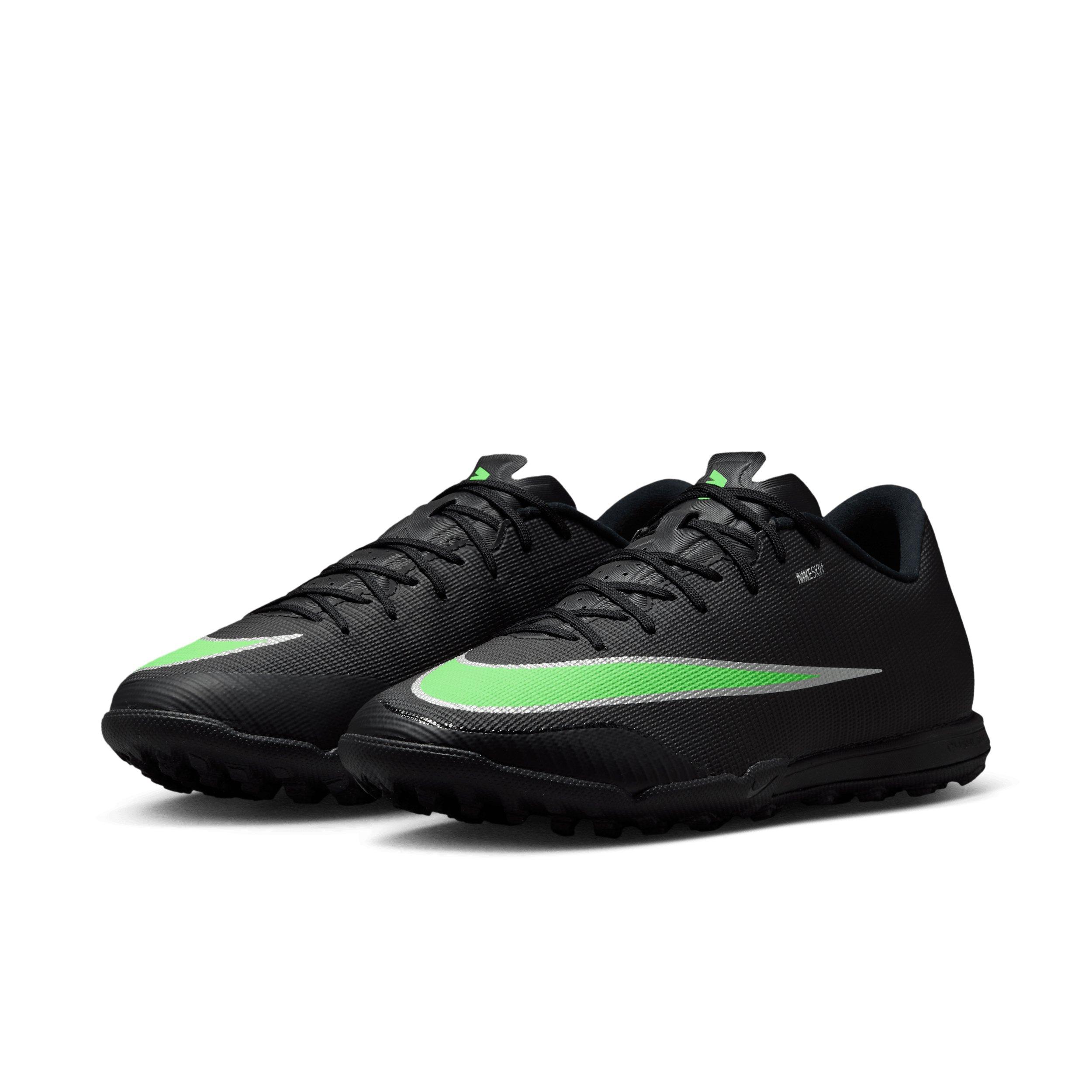 Nike Mercurial Vapor 17 Academy Turf "Black/Black/Illusion Green" Men's Soccer Shoe - BLACK/BLACK/GREEN Thumbnail View 3