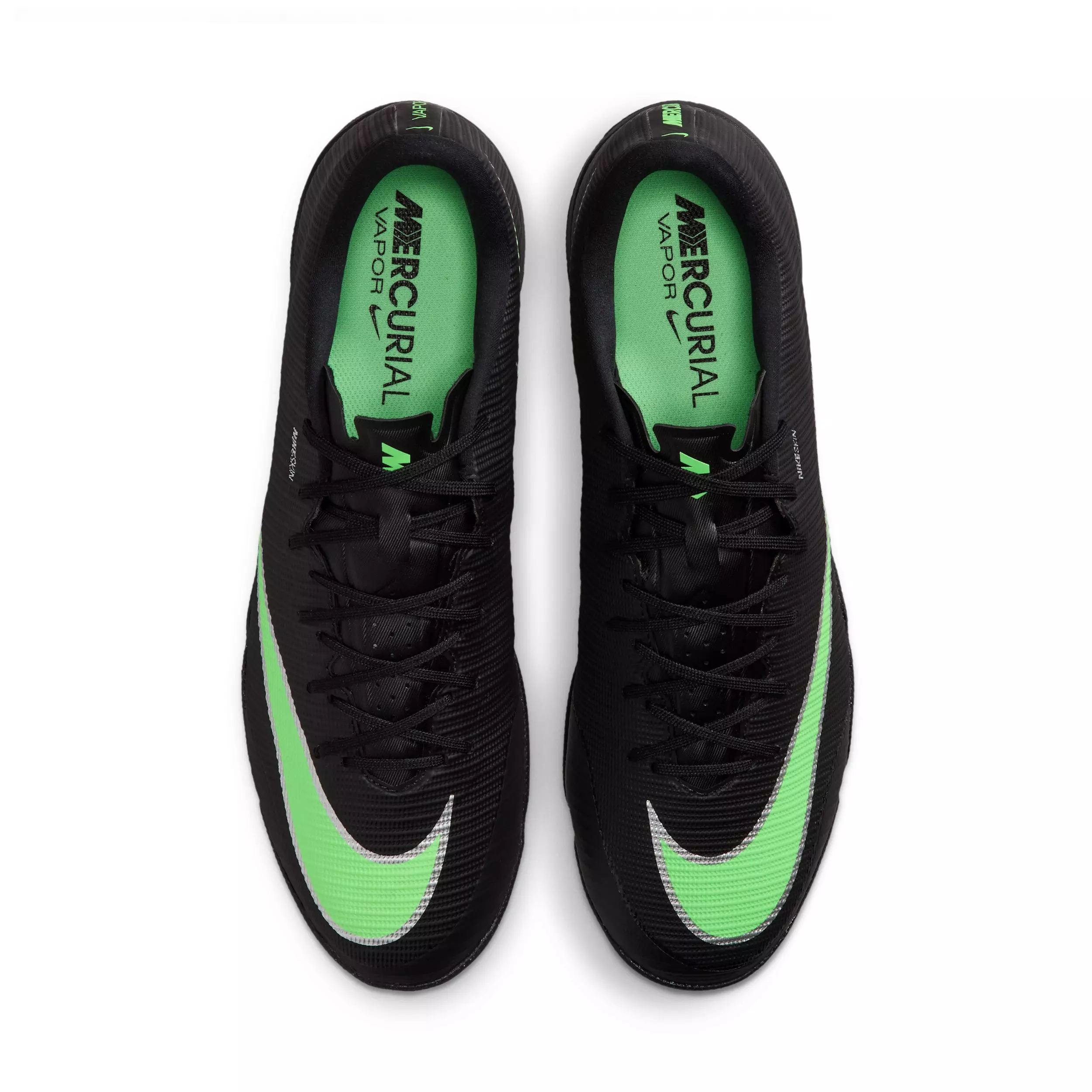 Nike Mercurial Vapor 17 Academy Turf "Black/Black/Illusion Green" Men's Soccer Shoe - BLACK/BLACK/GREEN