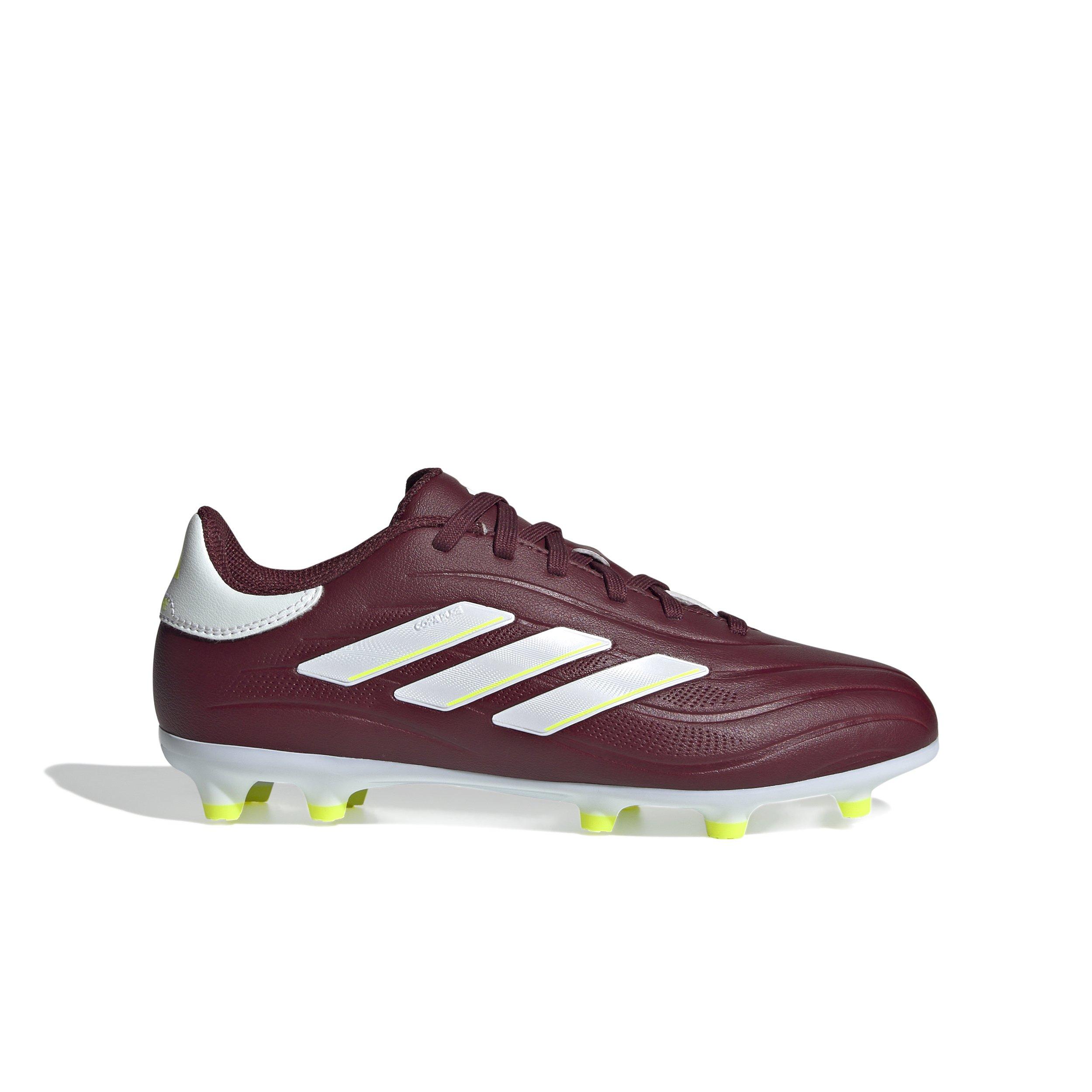 adidas Copa Pure II League FG "Shadow Red/Ftwr White/Team Solar Yellow 2" Preschool Kids' Soccer Cleat - RED/WHITE/YELLOW Thumbnail View 1