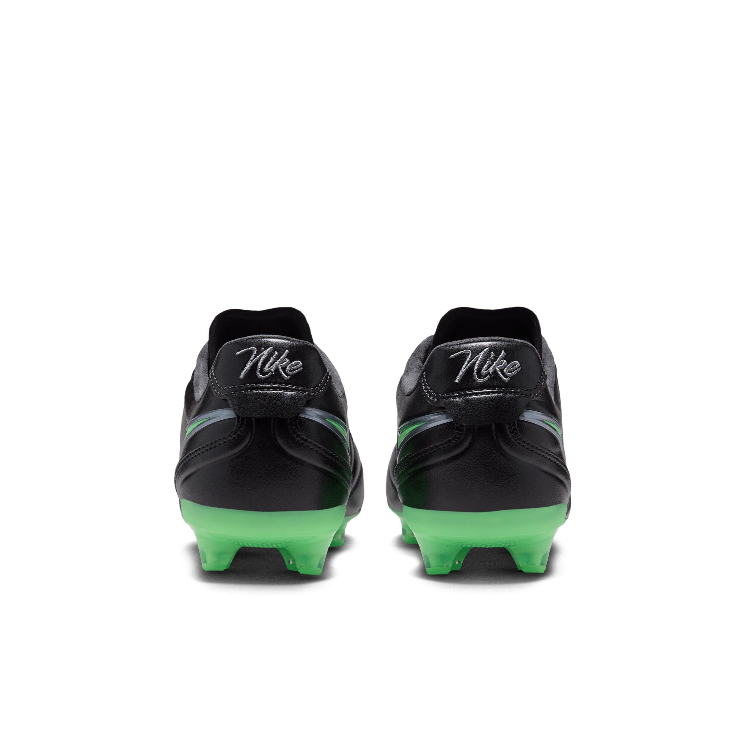 Nike Tiempo Ligera Pro AG "Black/Black/Illusion Green" Men's Soccer Cleat - BLACK/BLACK/GREEN Thumbnail View 5