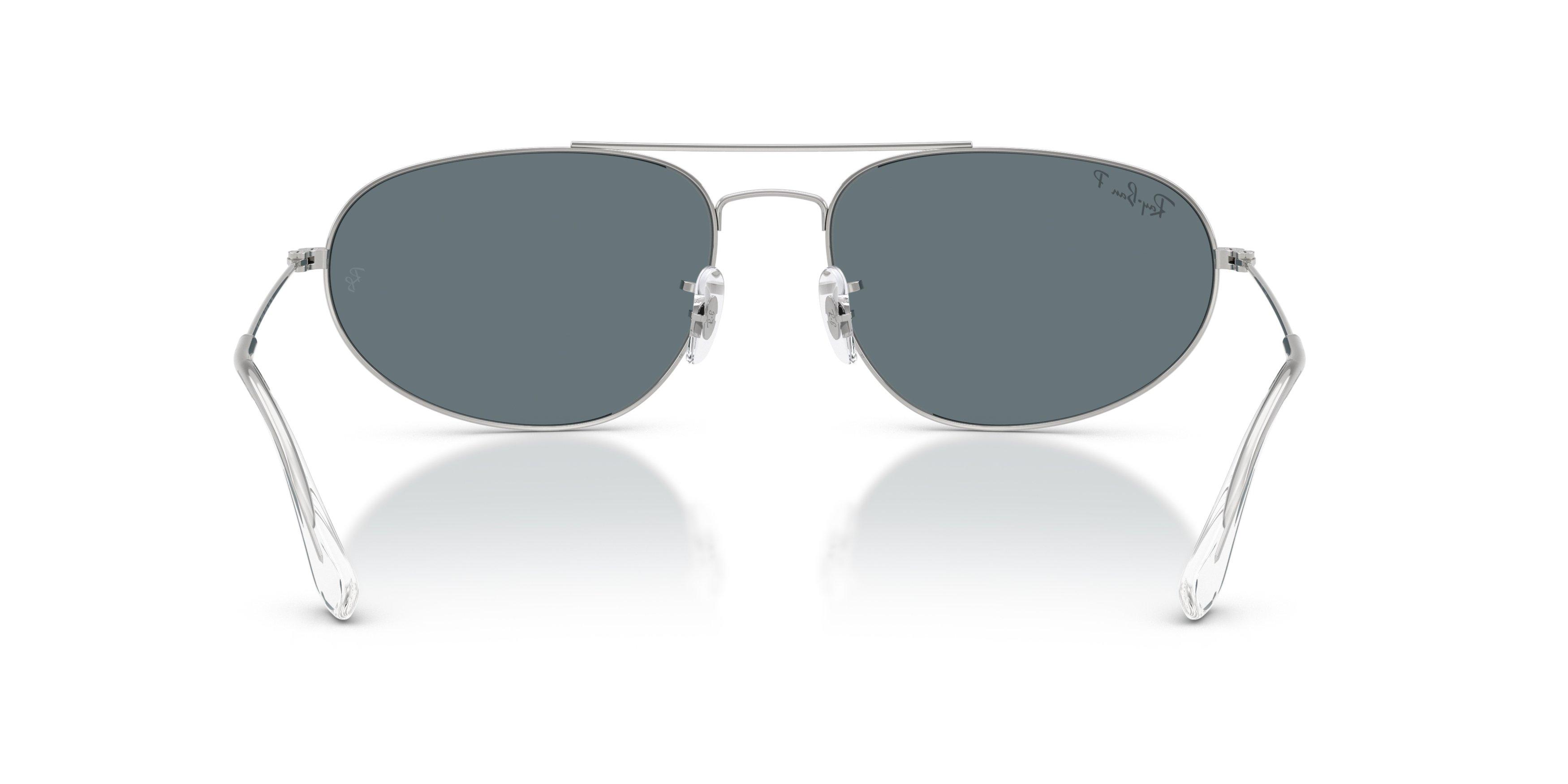 Ray-Ban RB3945 Dark Blue Polarized Sunglasses &ndash; Silver - SILVER/BLUE Thumbnail View 3
