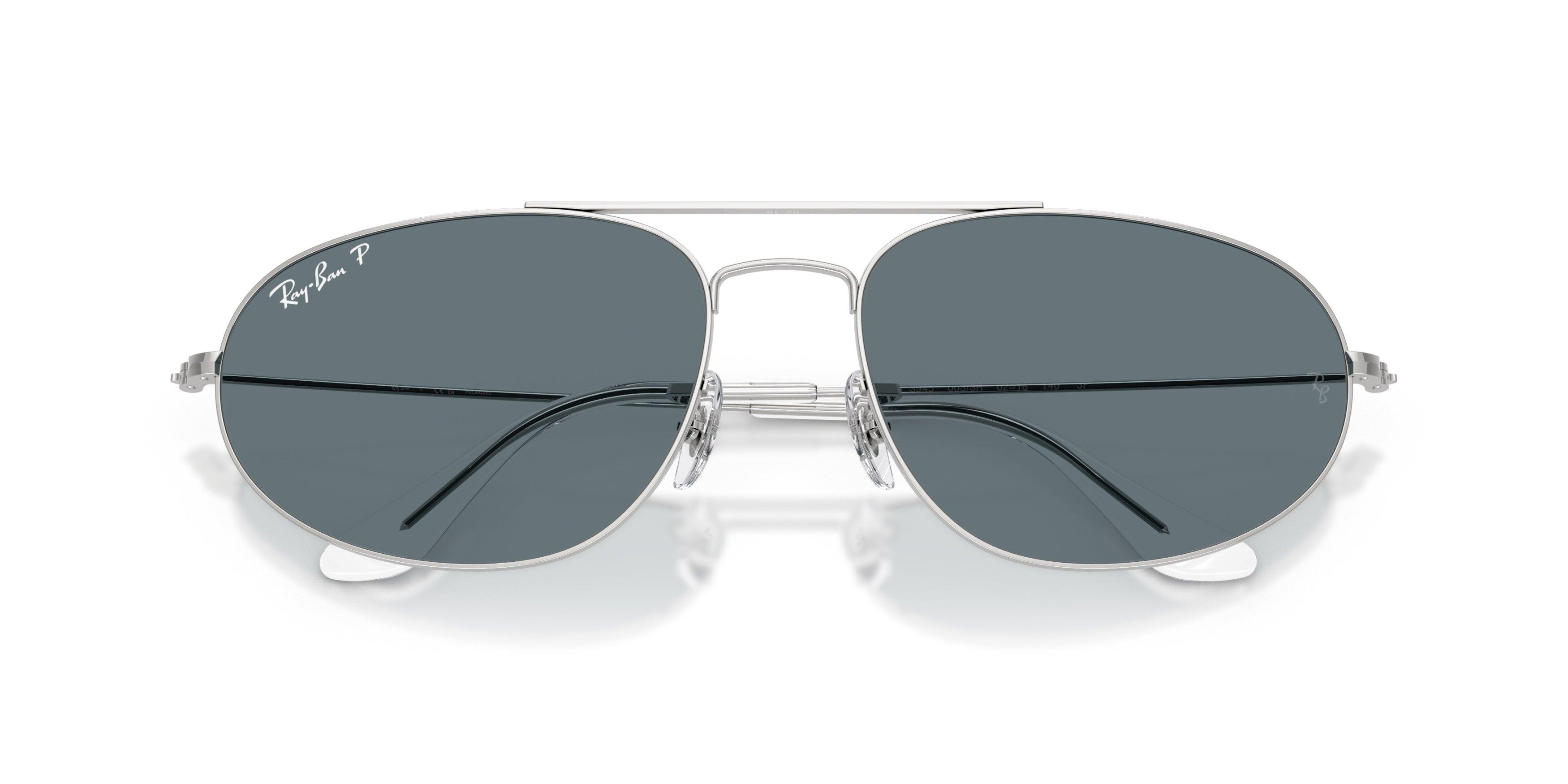 Ray-Ban RB3945 Dark Blue Polarized Sunglasses &ndash; Silver - SILVER/BLUE Thumbnail View 6