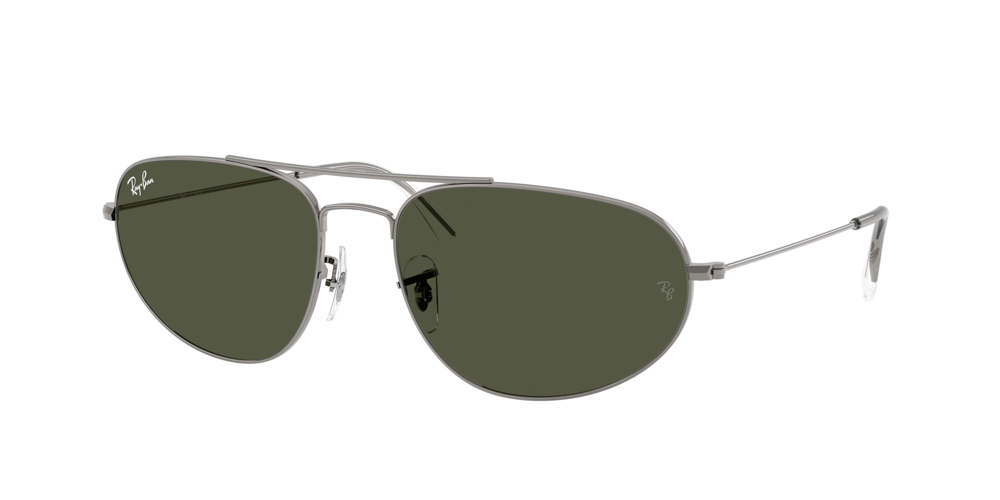 Ray-Ban RB3945 Green Sunglasses &ndash; Gunmetal - GREY/GREEN Thumbnail View 1